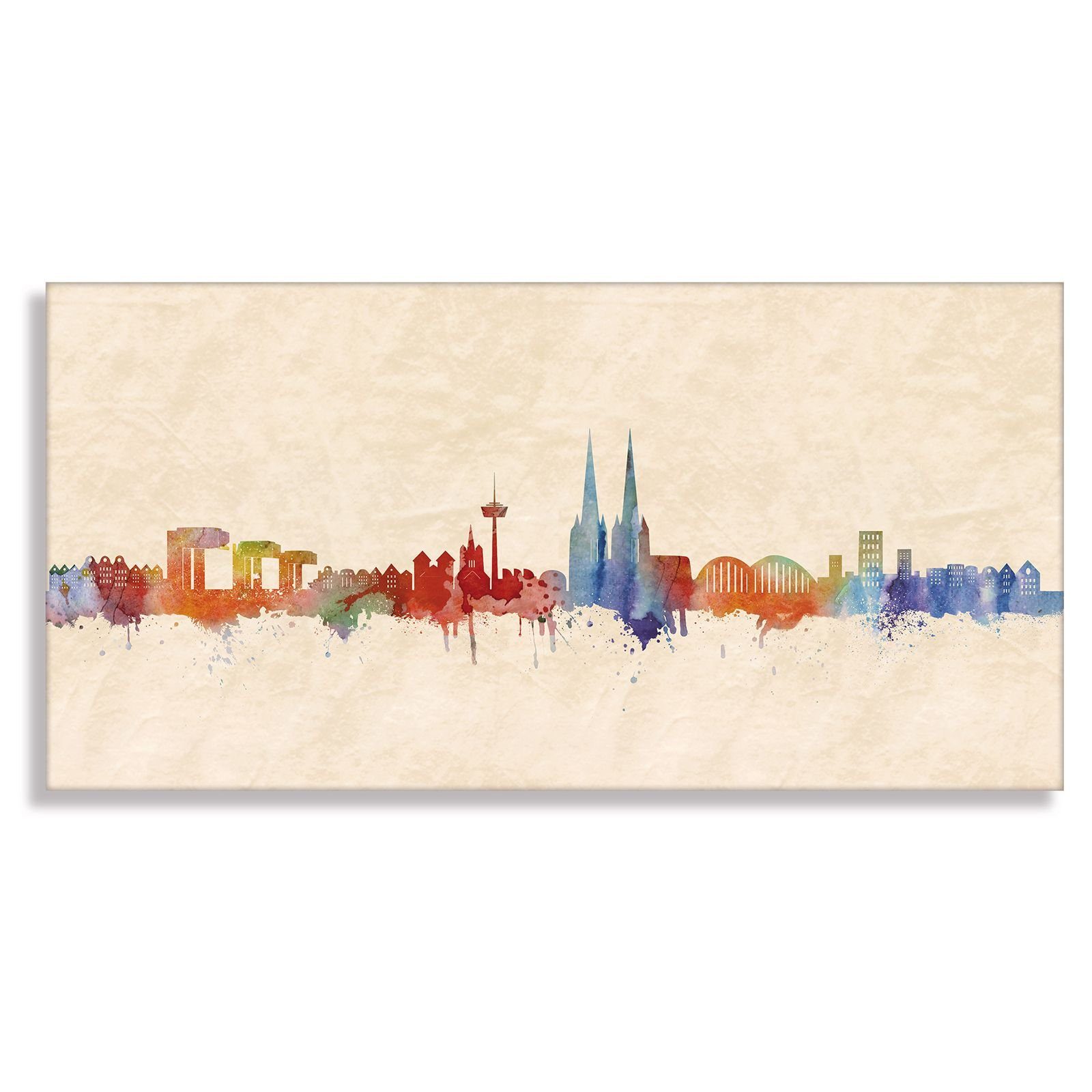 Leinwando Gemälde Leinwandbild Köln NRW Panorama günstig online kaufen