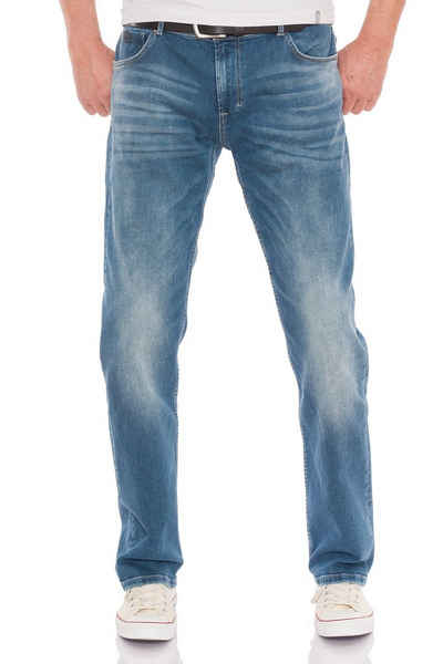 Miracle of Denim Straight-Jeans M.O.D Thomas Comfort Agreement Blue