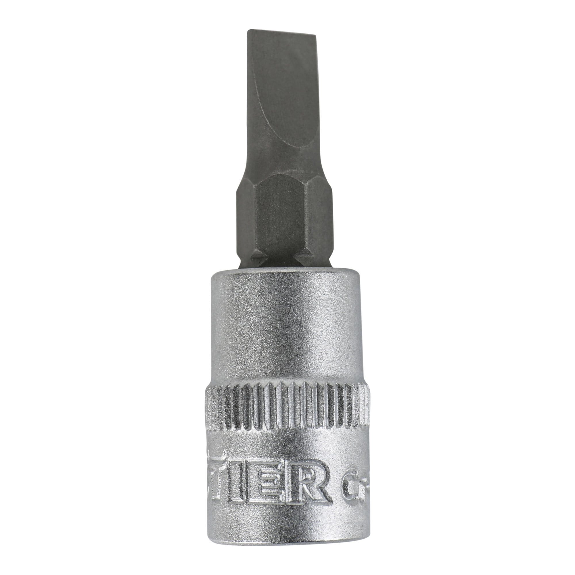 Stier Steckschlüssel STIER Schlitz-Bit-Steckschlüsseleinsatz 1/4" 4 bis 7 mm Stecknuss Stec