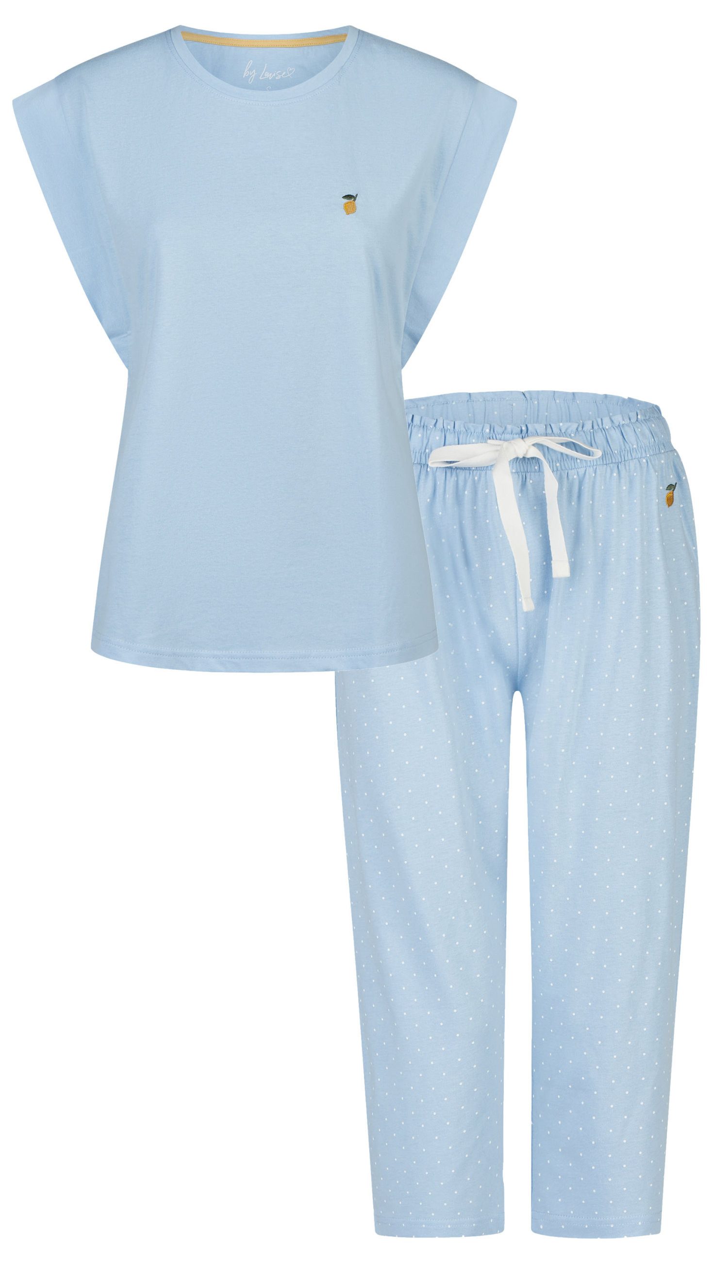 Capri-Pyjama Damen Schlafanzug