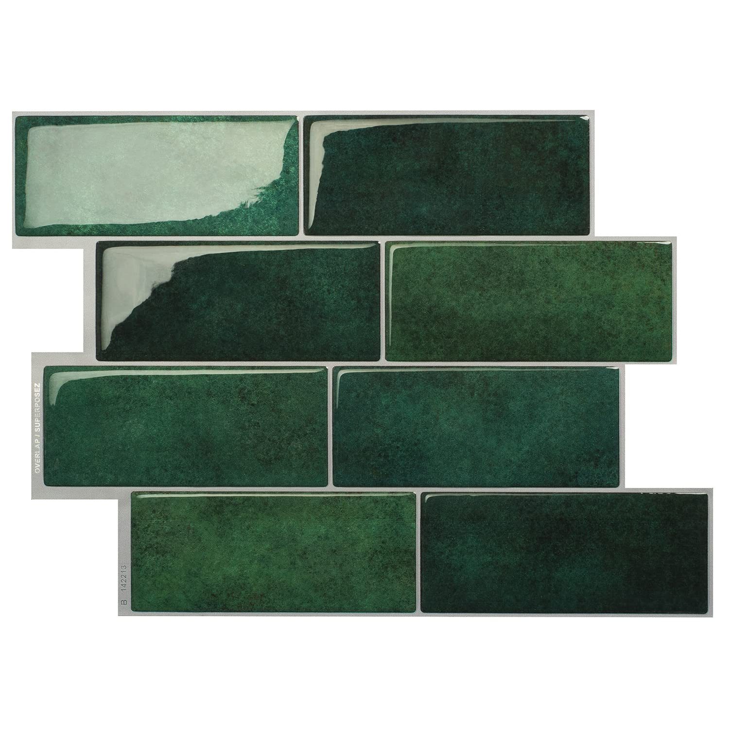 Coonoor Küchenrückwand selbstklebend Spritzschutz Küche 3d Wandpaneele 29.36 x 21.3cm, (10-tlg)