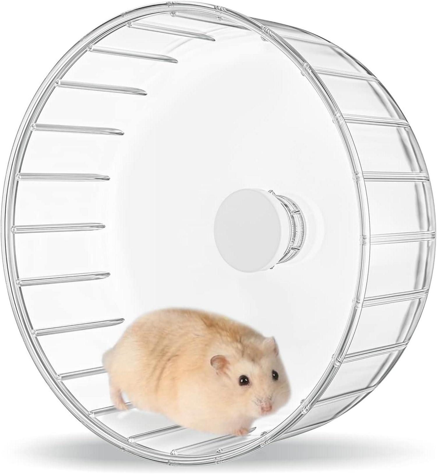 Kleintierkäfig Hamsterrad 15cm Laufrad für Hamster Transparent leise Spielzeug