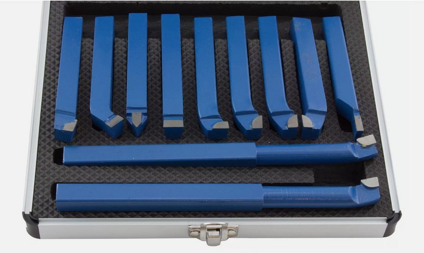 Thumbnail - Falon-Tech Drehstahl Drehstahl Satz 11-tlg 12x12mm DrehmeiĂźel Set Alukoffer, (11-tlg)