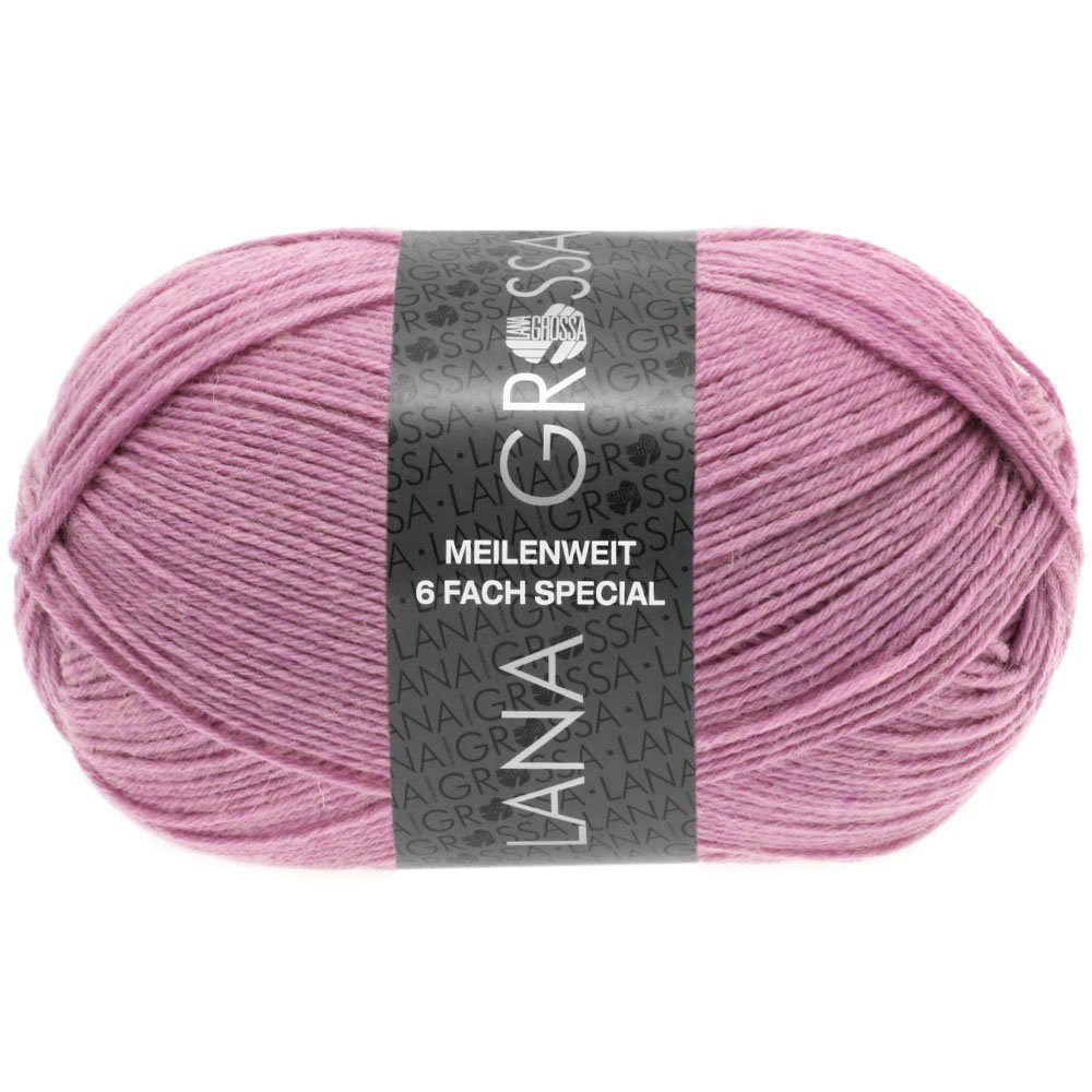 LANA GROSSA Meilenweit 6-fach 150g Unito Häkelwolle, 390 m