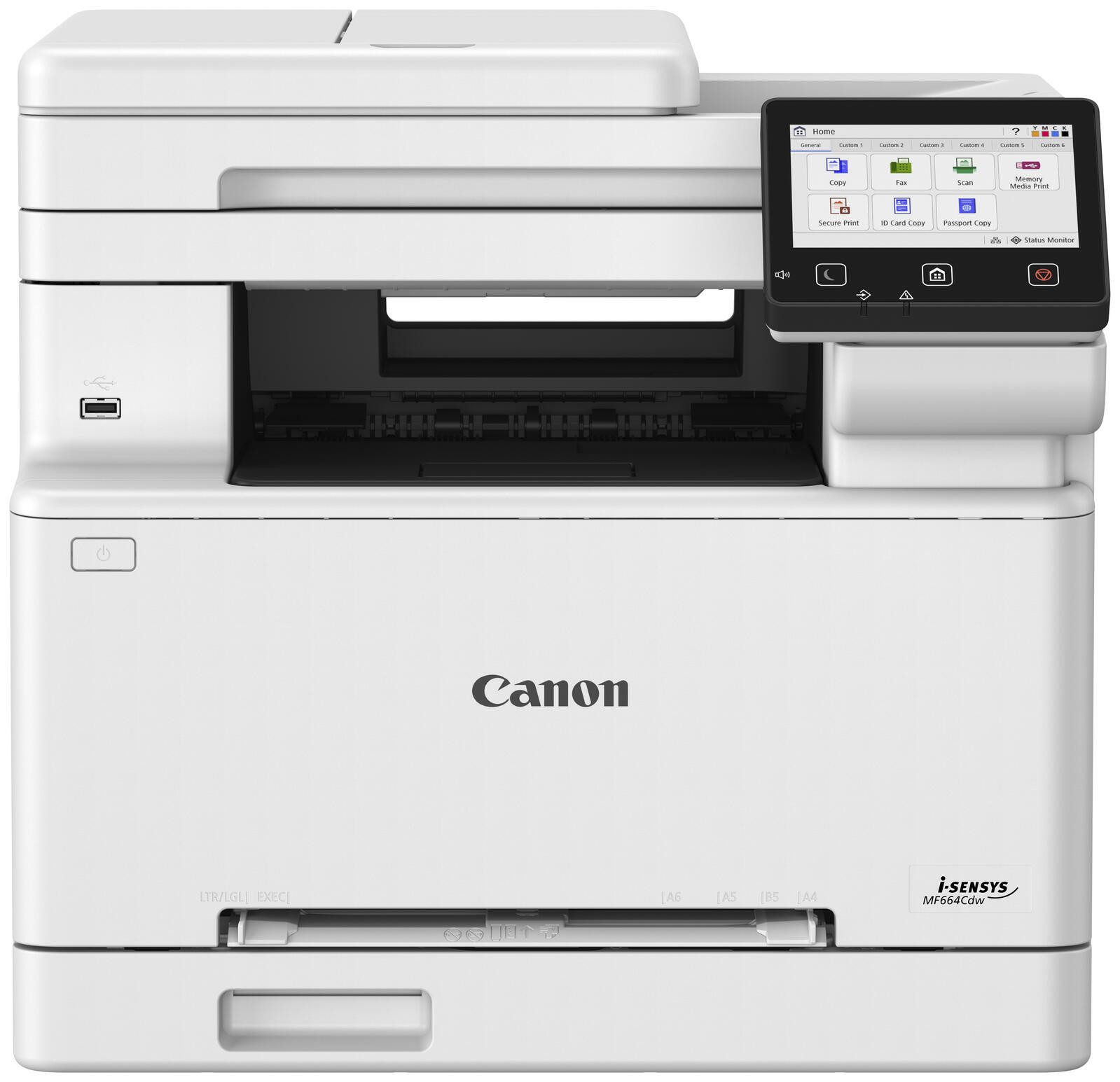 Canon i-SENSYS MF664Cdw Farblaserdrucker, (WLAN (Wi-Fi), LAN (Ethernet), Wi-Fi Direct, Multiffunktion-und Laserdrucker) – Bild 3 von 5