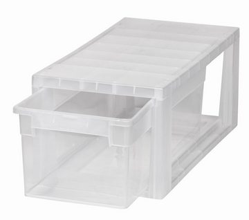 Kreher Aufbewahrungsbox Set: 2 x Schubladenbox S mit extra Tiefe und Nutzvolumen von 7 Litern