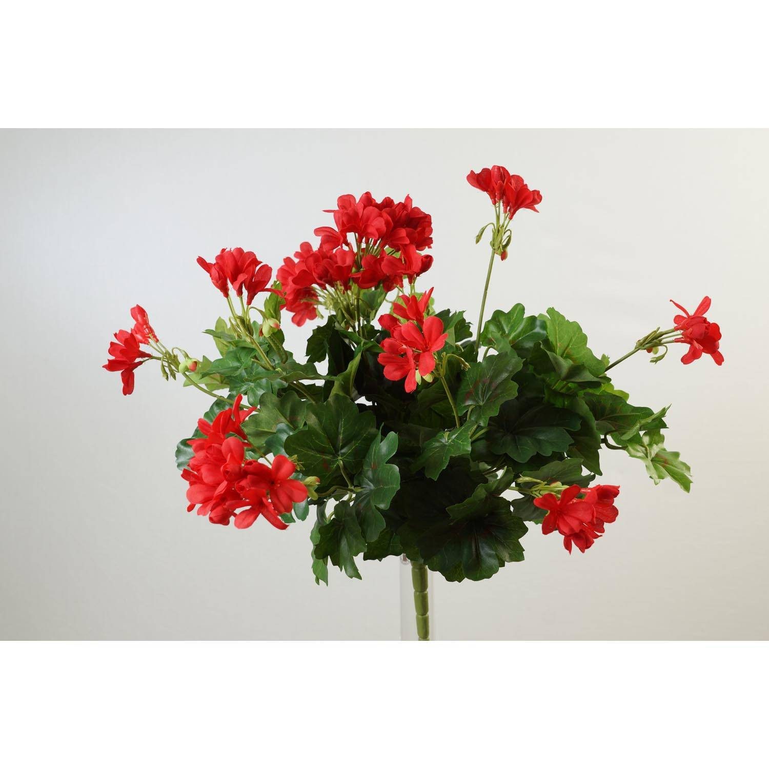 Kunstblume Künstliche Blume Geranie MIA, auf Steckstab, rot, 40cm, Ø5-8cm Geranie, artplants, Höhe 40 cm