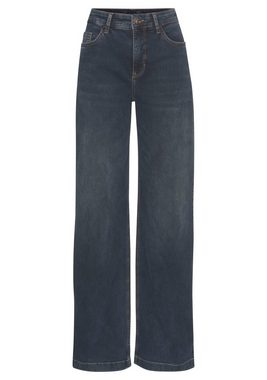 MAC Weite Jeans Wide-Leg Schmale Hüfte und weites Bein in weicher Qualität