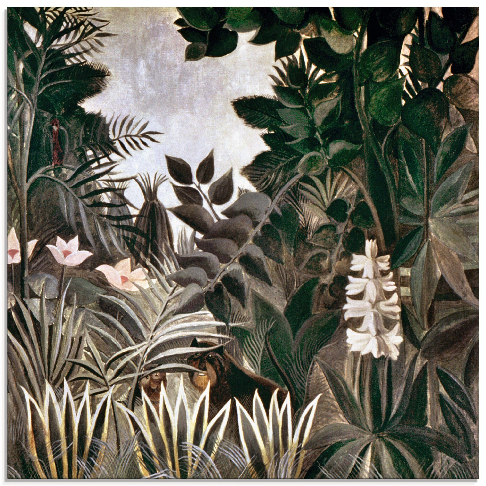 Artland Glasbild Dschungel, (1 Größen St), in 1909, verschiedenen Wald