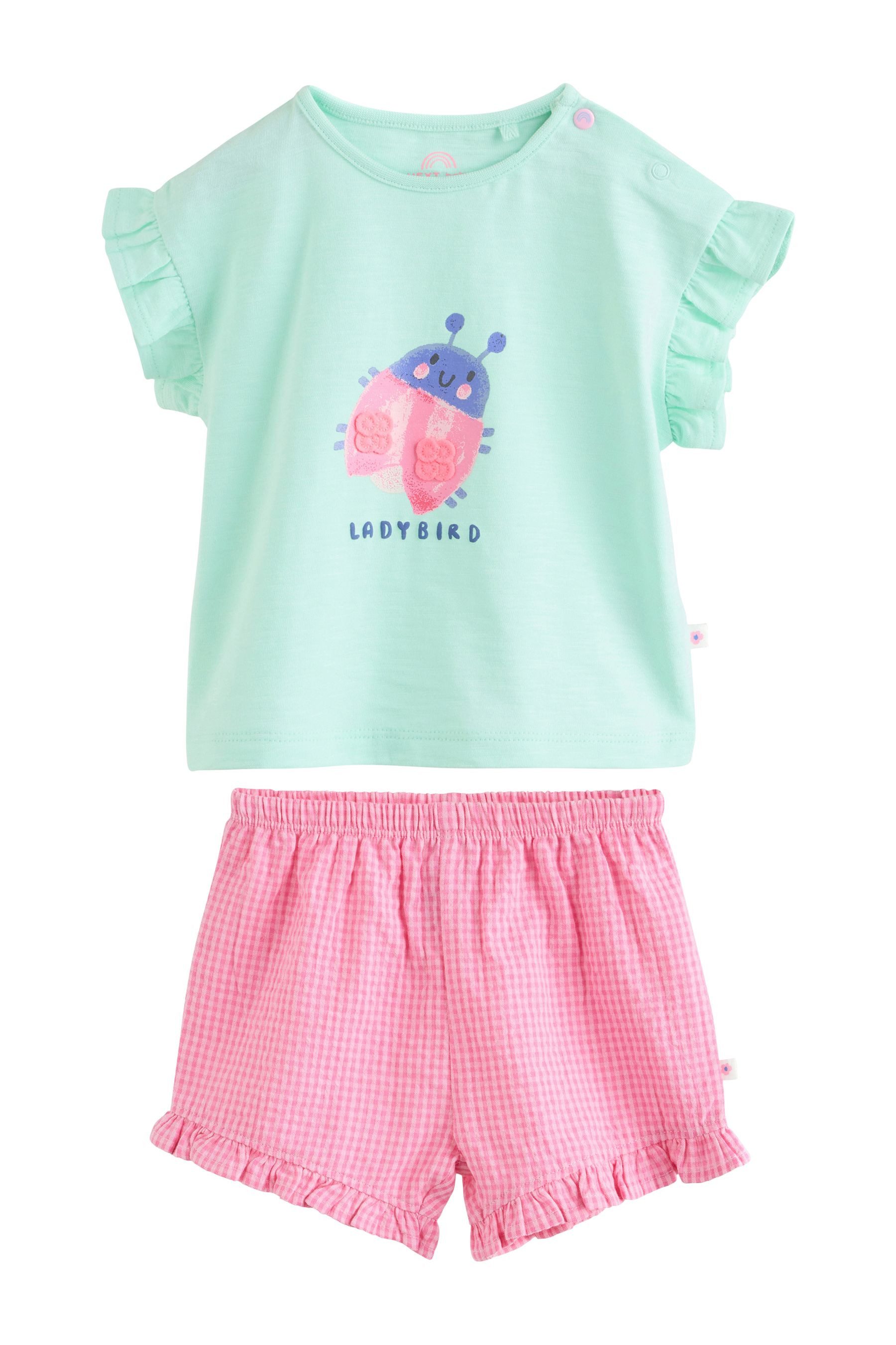 Next Shirt & Shorts Baby Kurzarm-Oberteil und Shorts im 2-teiligen Set (2-tlg)
