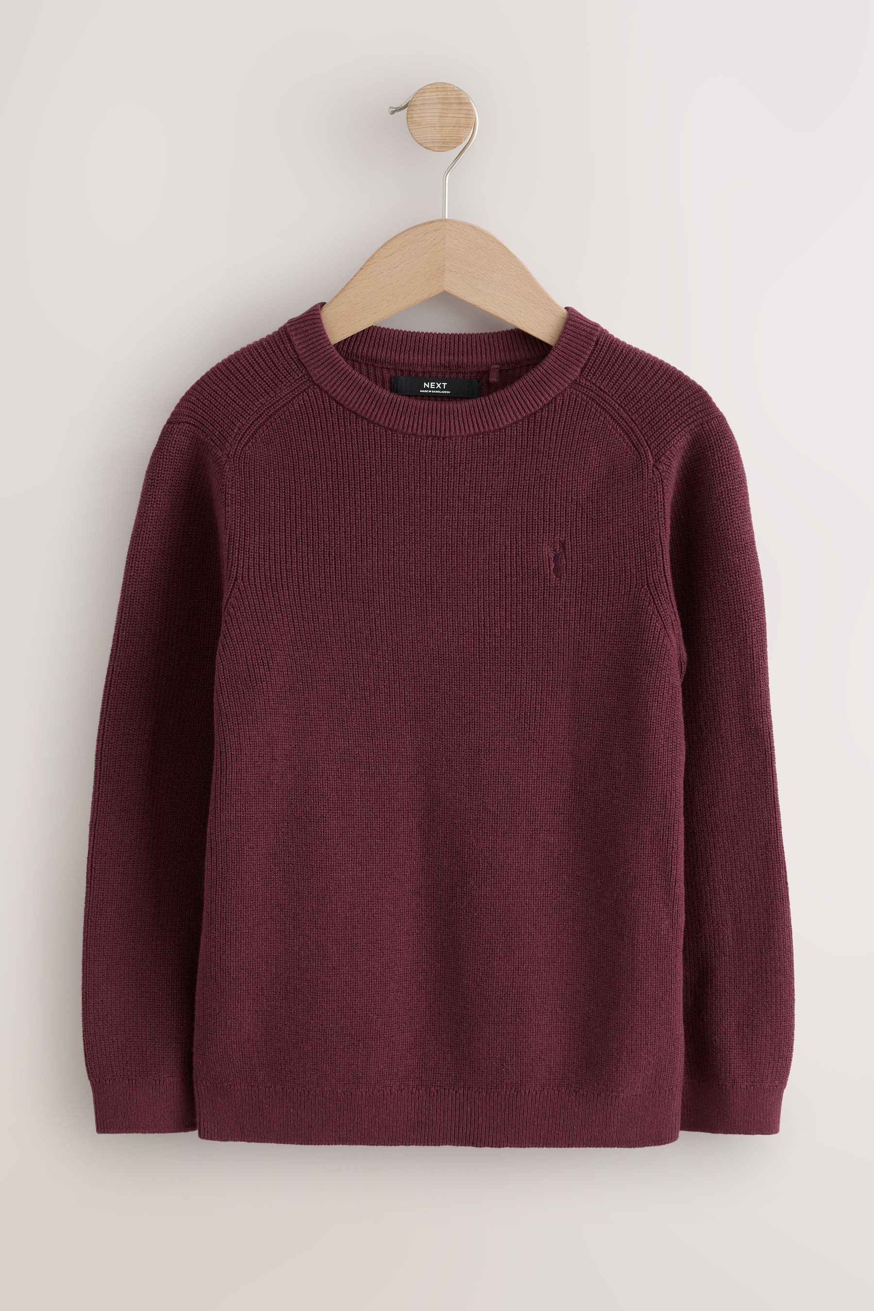 Next Rundhalspullover Strickpullover mit Rundhalsausschnitt und Hirsch (1-tlg)