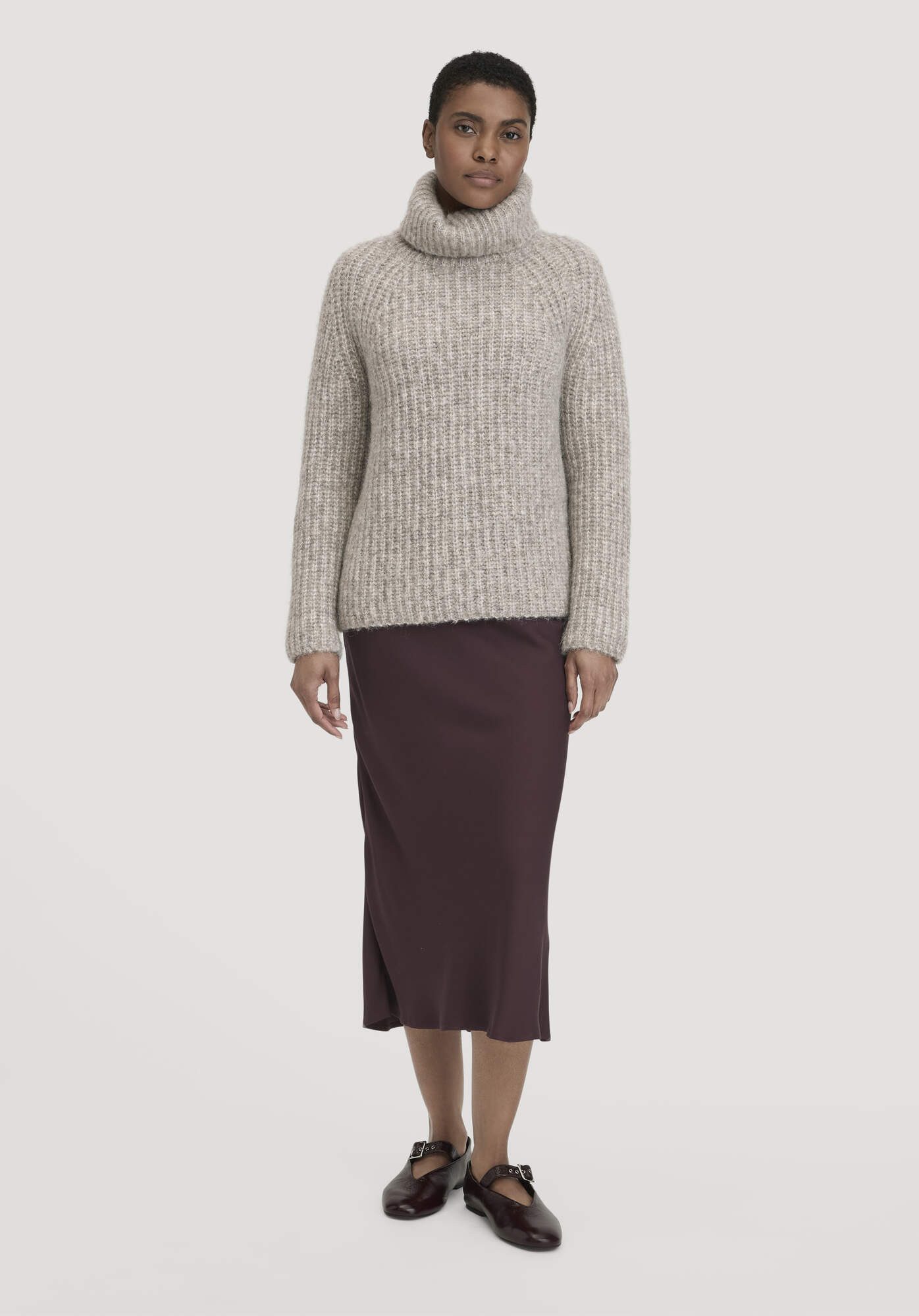 Hessnatur Strickpullover Relaxed aus Alpaka mit Bio-Baumwolle (1-tlg)