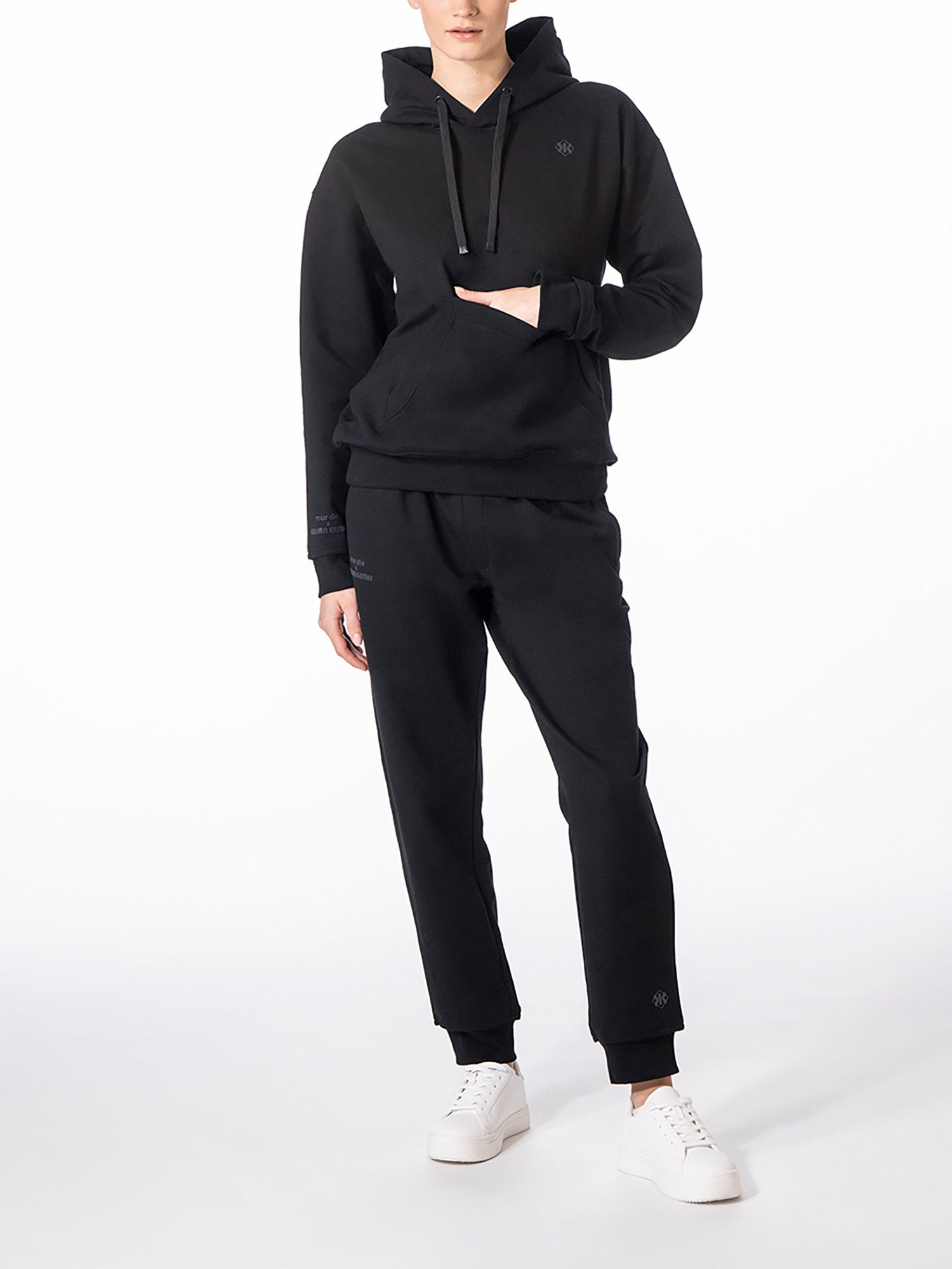 Nur Die Jogger Pants NUR DIE X KILIAN KERNER Damen Sweatpants - Streetwear x Tragekomfort Weiches Innenfleece - Relaxed Fit - breiter Komfortbund mit Kordelzug