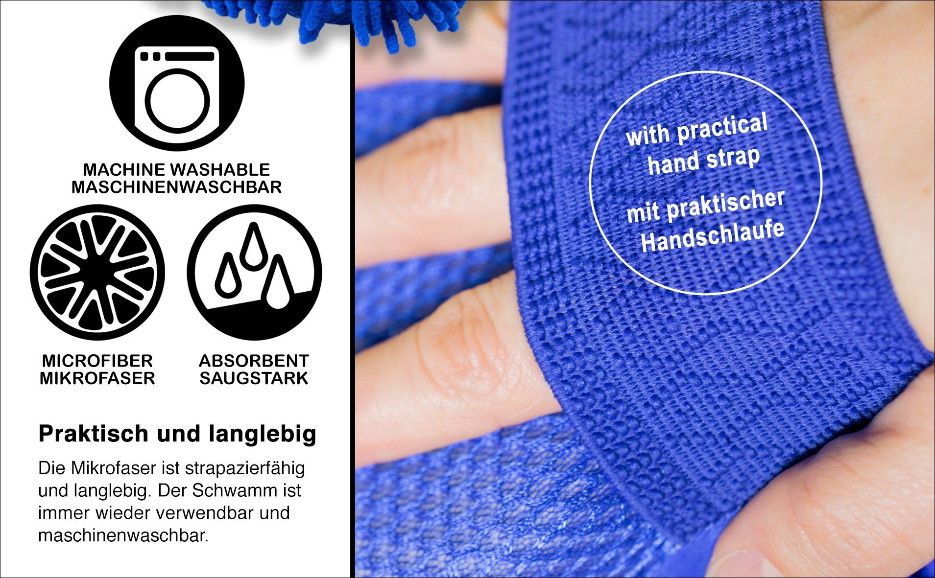 cosey Reinigungsschwamm Chenille-Schwamm