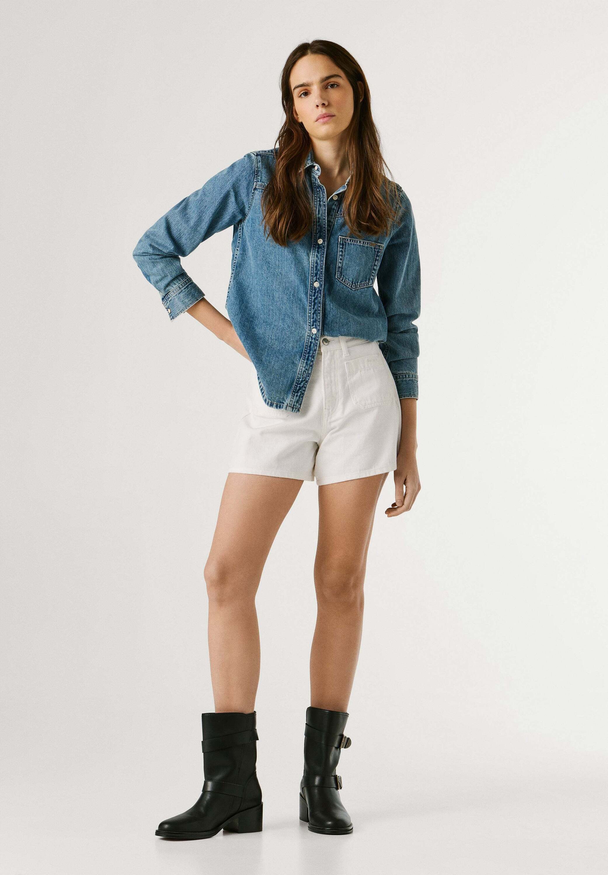 Pepe Jeans Shorts denim shorts A-LINE SHORT HW RACHEL
