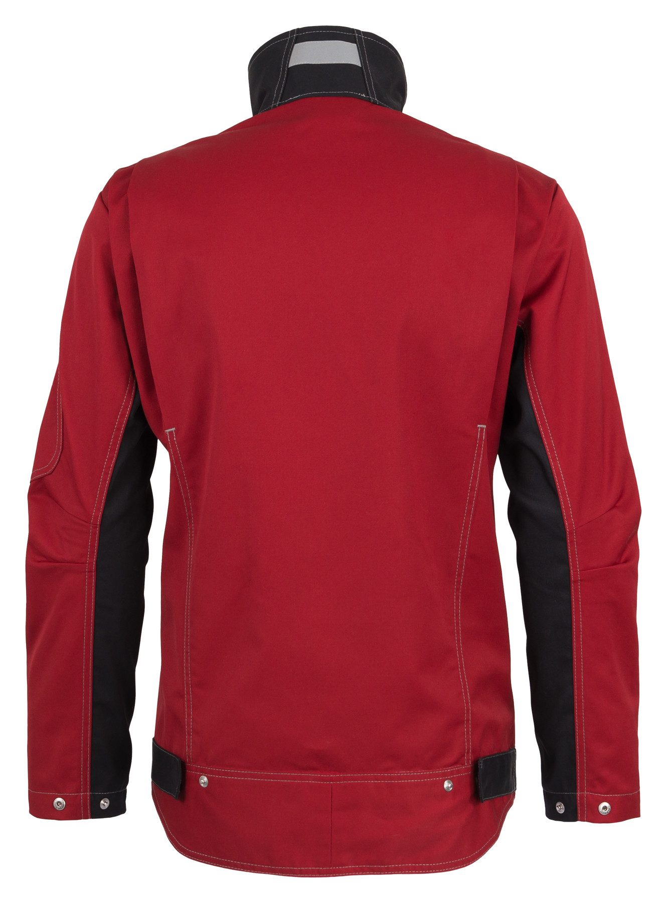 BEB Arbeitsjacke beb HANDWERK Herren Bundjacke INFLAME Polyestermix Rot/Schwarz