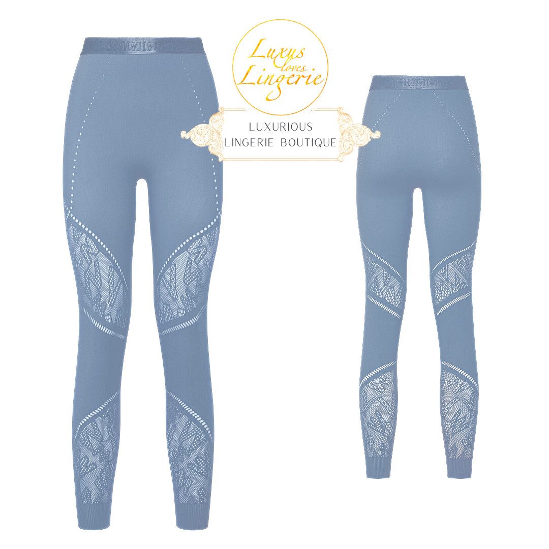 Wolford Leggings SPORTY LOGO NET LEGGINGS tempest M