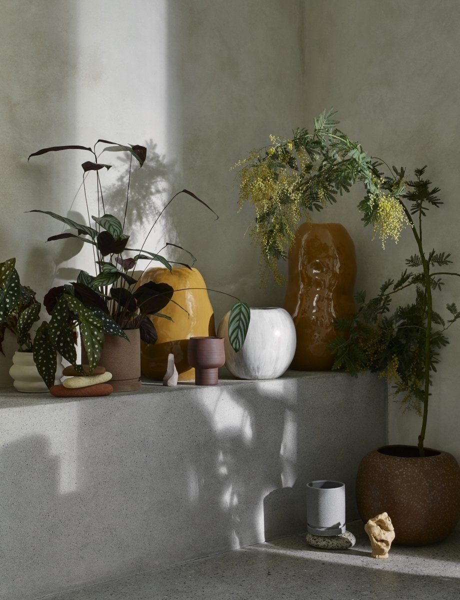 Broste Copenhagen Dekovase Organic Vase Drizzle 43 cm (Vasen)