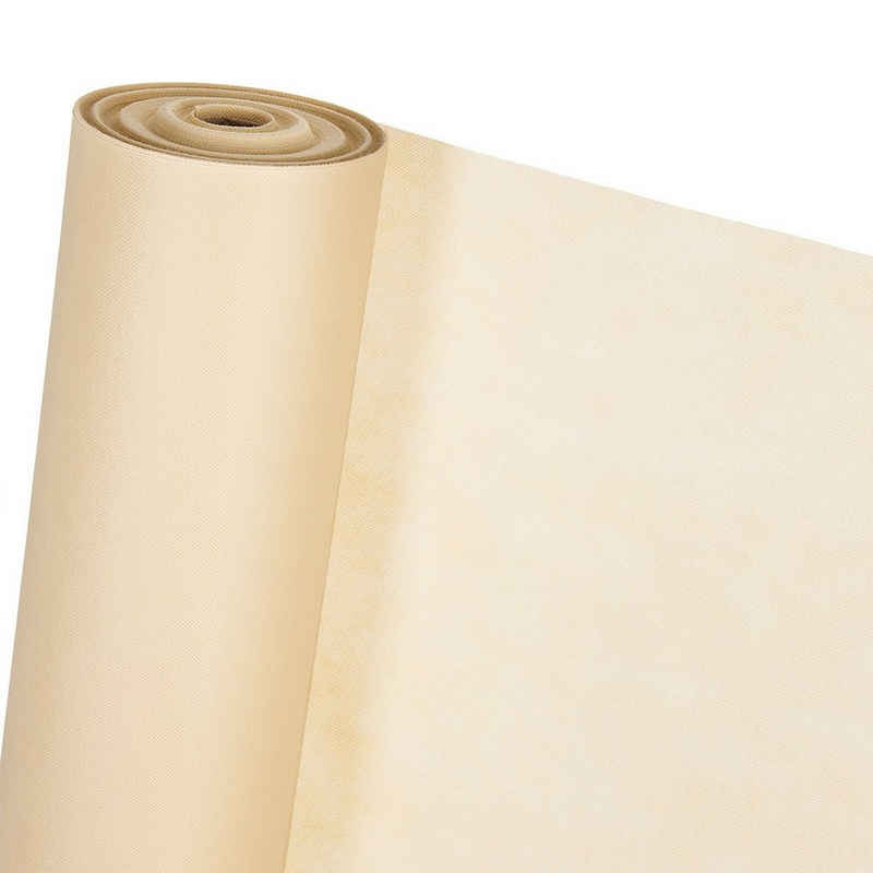 HaGa Stoff DEKOVLIES in 1,6m Breite beige (METERWARE), Dekostoff, Vlies-Tischdecke, Tischunterlage