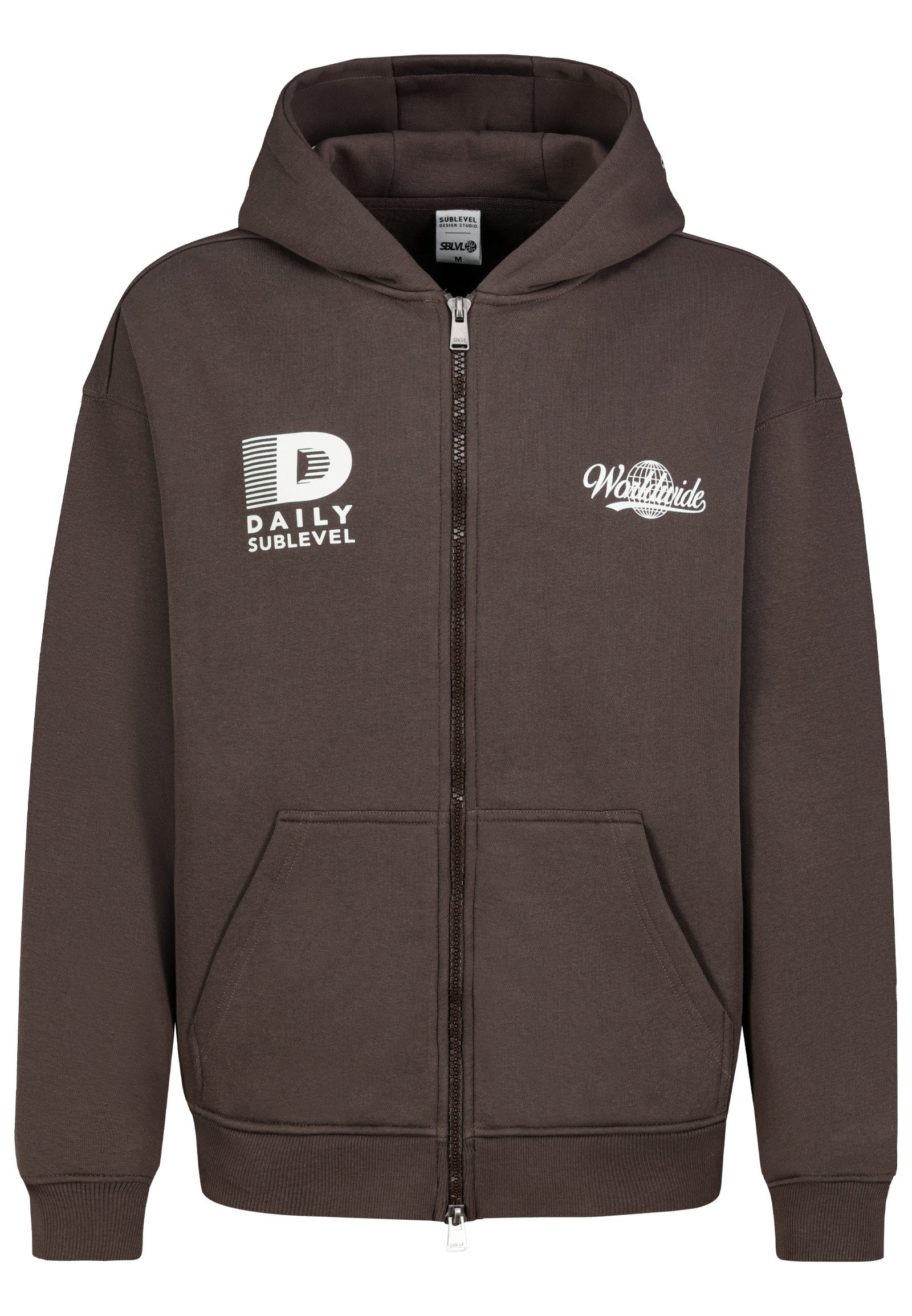 Kapuzensweatjacke Herren Sweatjacke mit Backprint