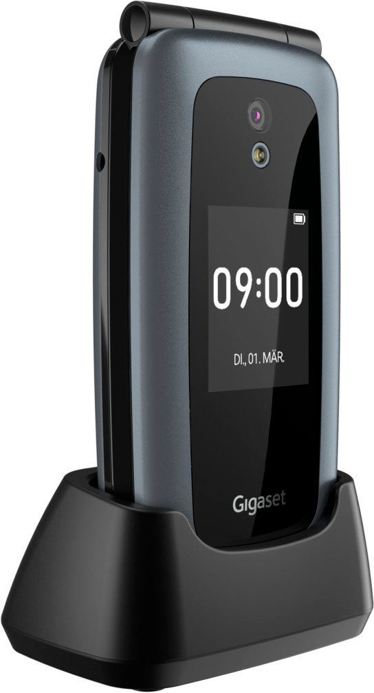 Gigaset GL7 Klapphandy (7,3 cm/2,8 Zoll, 4 GB Speicherplatz, 2 MP Kamera), 2  Megapixel Kamera, MP3-Player, Radio