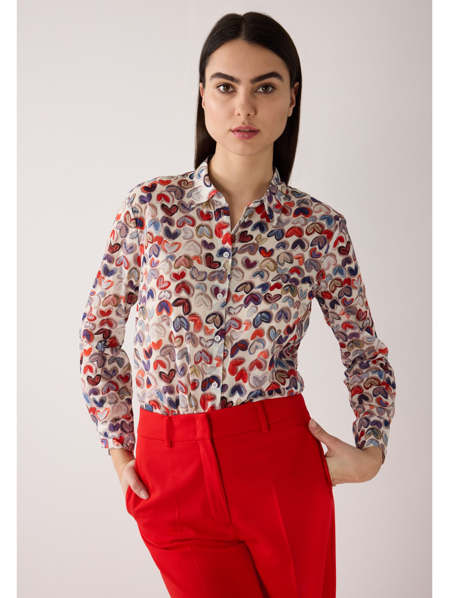 MORE&MORE Langarmbluse süße Langarmbluse, bedruckt günstig online kaufen