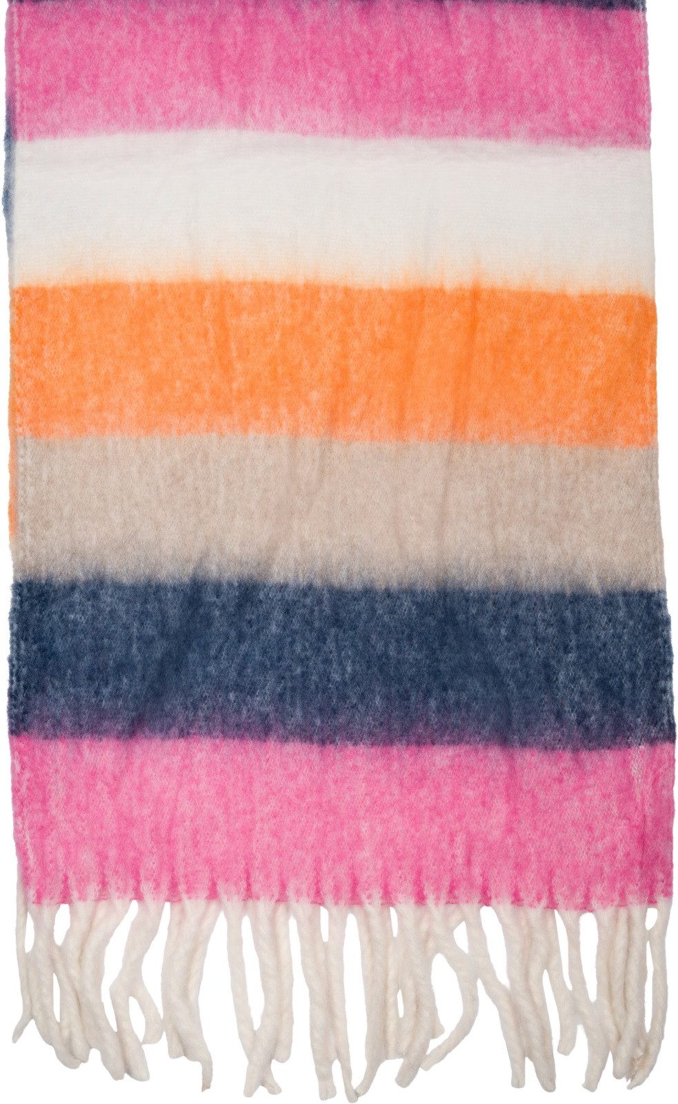 styleBREAKER XXL-Schal Web Strickschal breite Streifen bunt, (1-St) günstig online kaufen