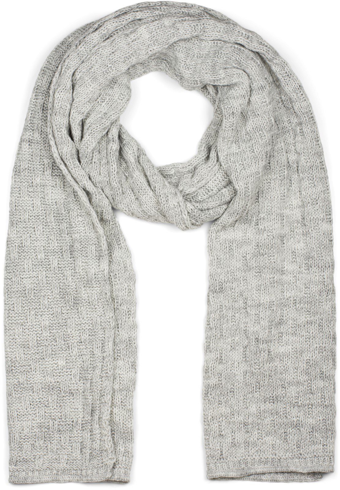 styleBREAKER Strickschal Strick Schal mit Flecht günstig online kaufen