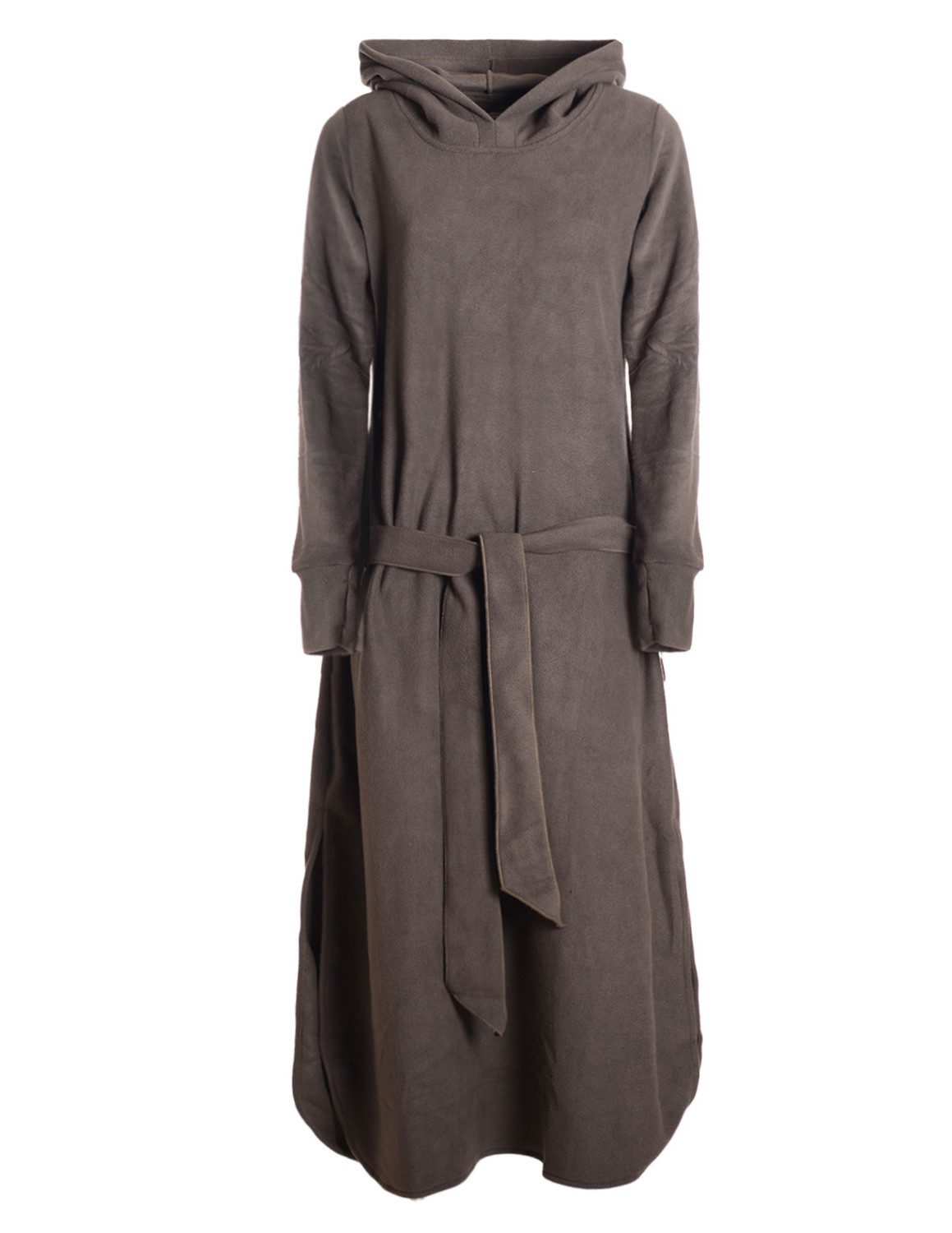 Vishes Ballonkleid Warmes langes Winterkleid aus Fleece mit Daumenlöchern T günstig online kaufen