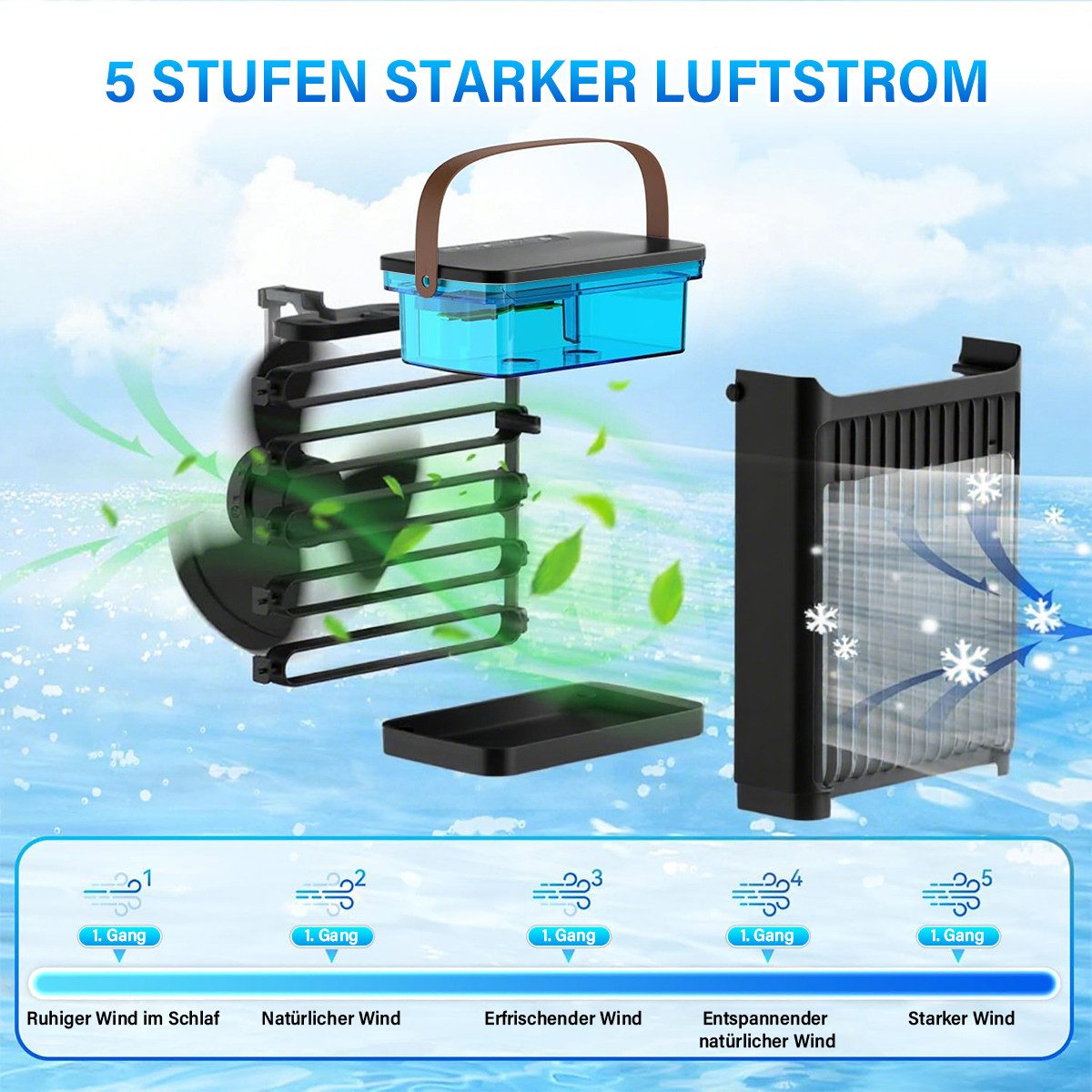 RWEUOQ Standventilator Ventilatorkombigerät Tragbarer Luftkühler Klimaanlag günstig online kaufen
