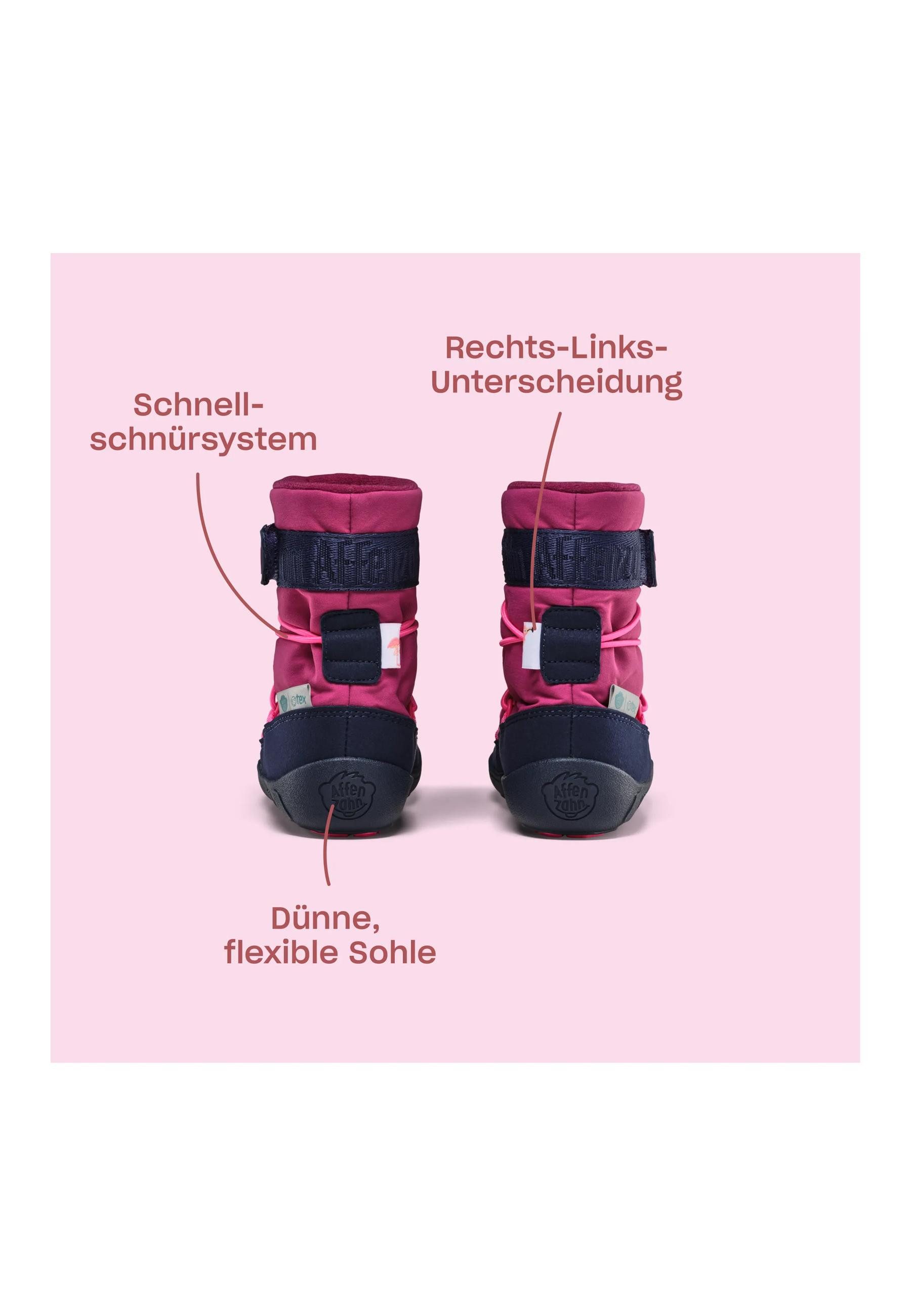 Affenzahn Schneestiefel Vegan Snowy . Winterstiefel wasserdicht und atmungsaktiv