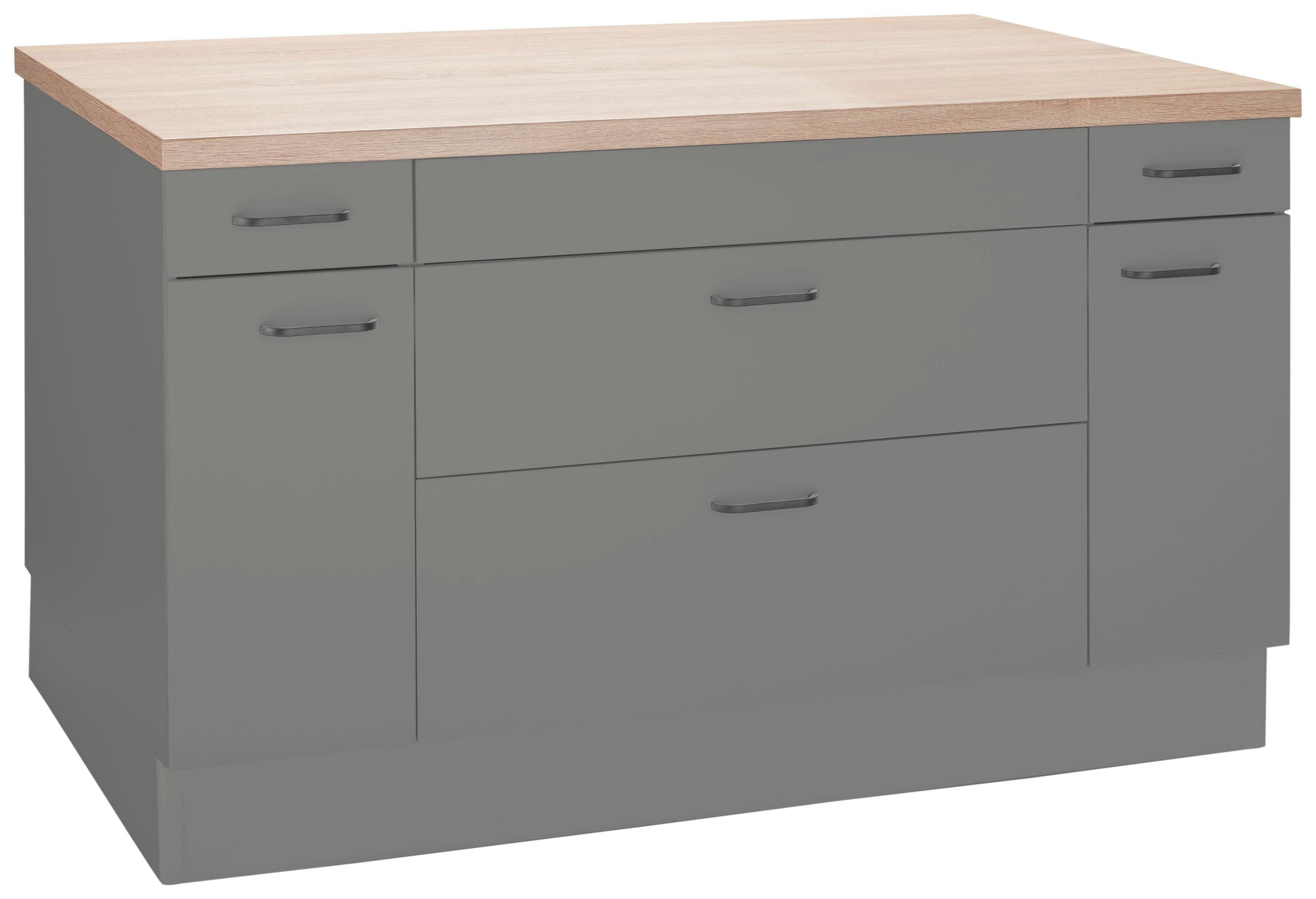 OPTIFIT Kücheninsel Elga, Soft-Close-Funktion, großen Vollauszügen, Stellbreite 150 x 95 cm