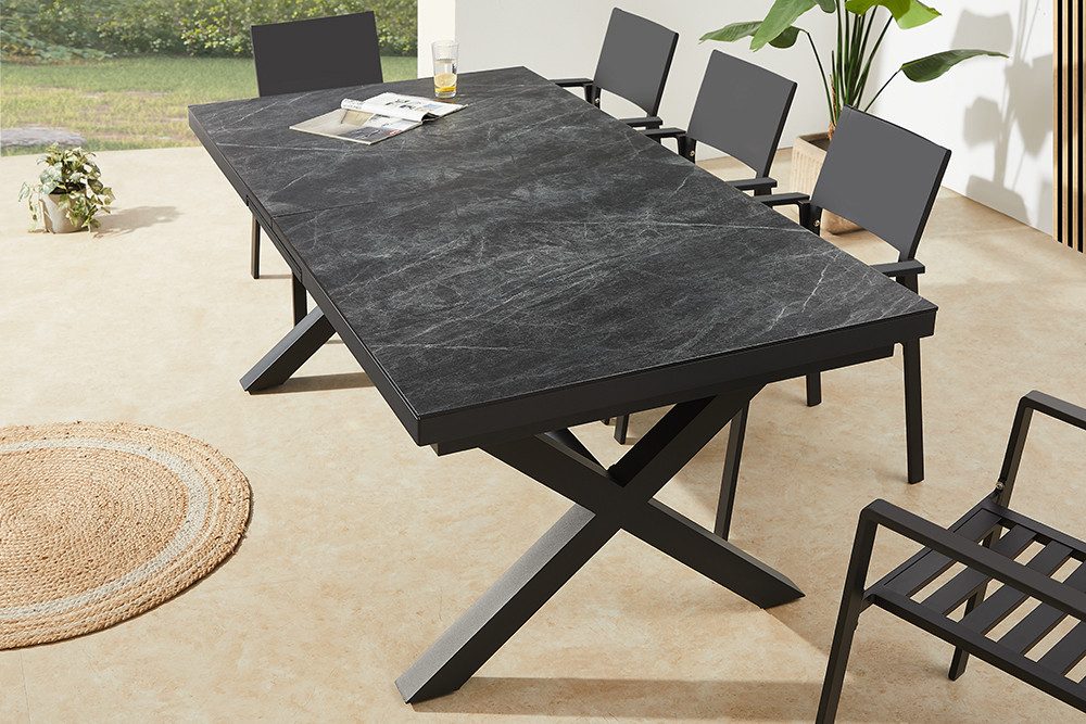 riess-ambiente Gartentisch EMPIRE 200-250cm anthrazit - günstig online kaufen
