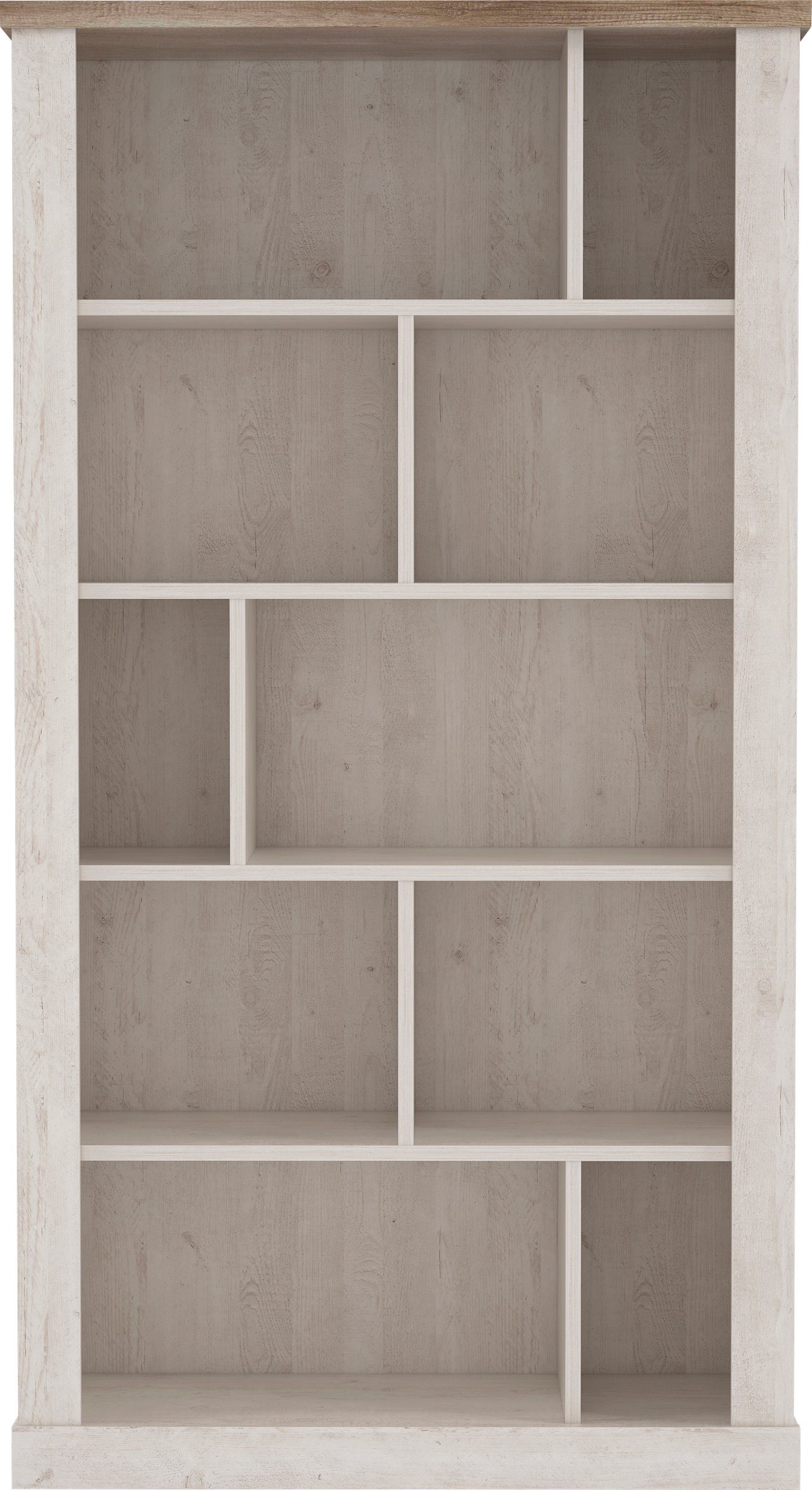 FORTE Aktenregal Duro, Höhe 212 cm, Bücherregal im Landhausstil