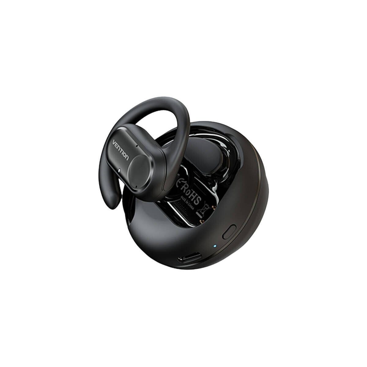 VENTION Kopfhörer Bluetooth 5.3 Open-Ear Kopfhörer 400 mAh Schwarz Bluetooth-Kopfhörer