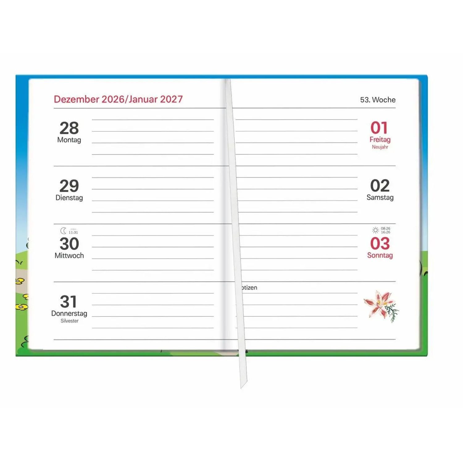 HEYE Taschenkalender Rentner Kalenderbuch A6 2027