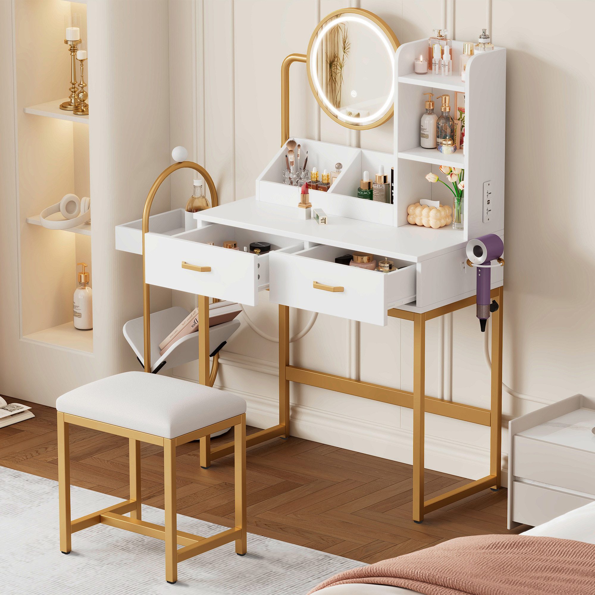 OKWISH Schminktisch Kosmetiktisch,Schminktisch mit Schubladen (Moderner günstig online kaufen