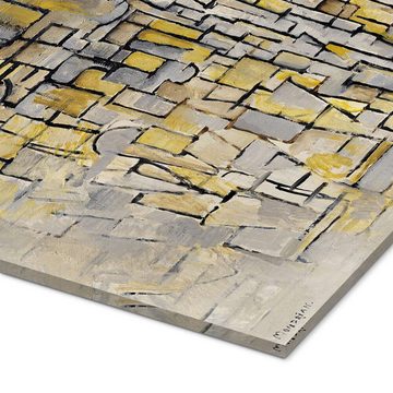 Posterlounge Acrylglasbild Piet Mondrian, Tableau 2, Komposition VII, Wohnzimmer Modern Grafikdesign