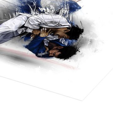 Posterlounge Poster Tompico, Judo, Fitnessraum Illustration