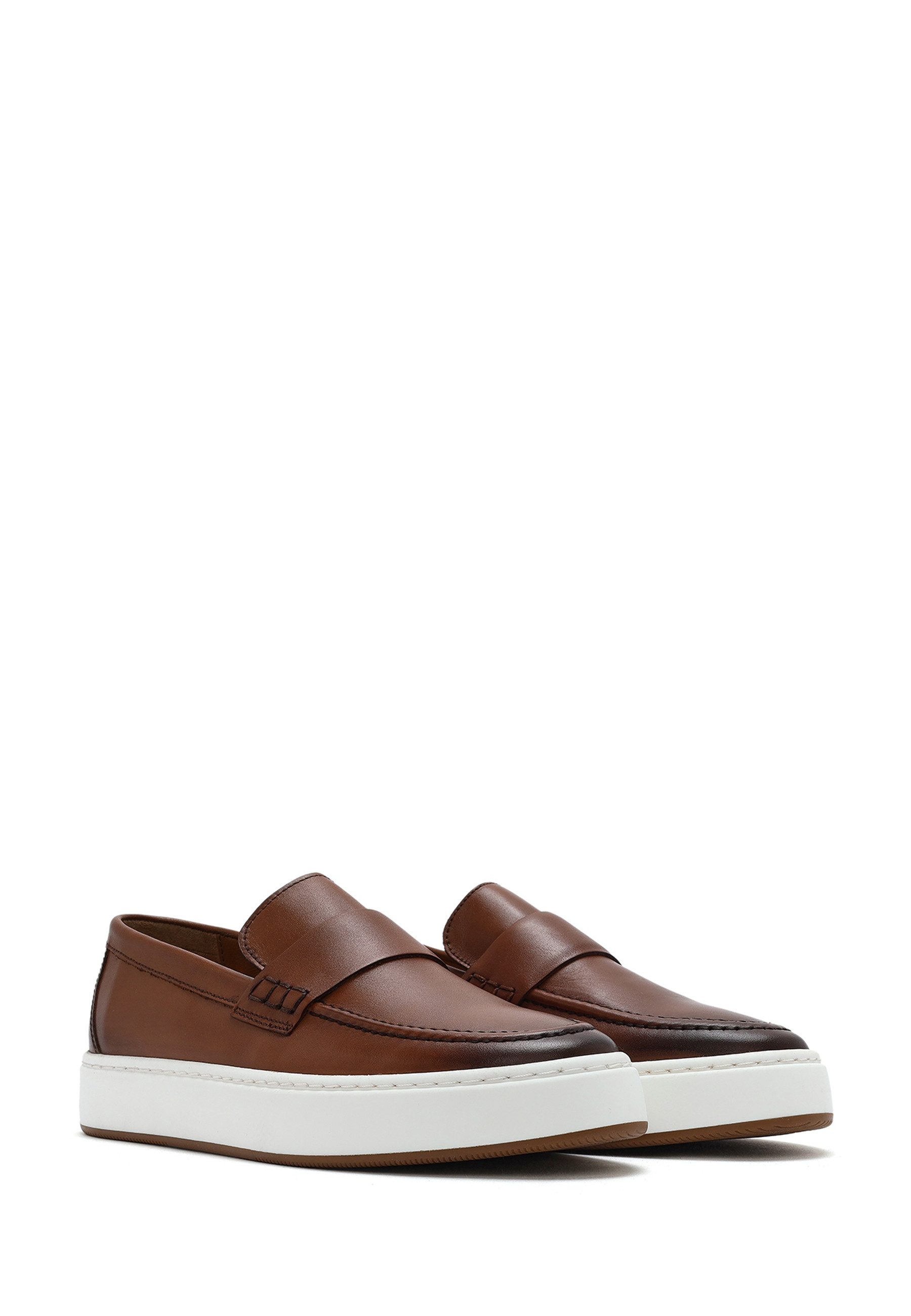 Derimod Lässige Loafer aus Leder Loafer Echtes Leder, Lederfutter, Polyurethan-Sohle, Slip-On-Stil