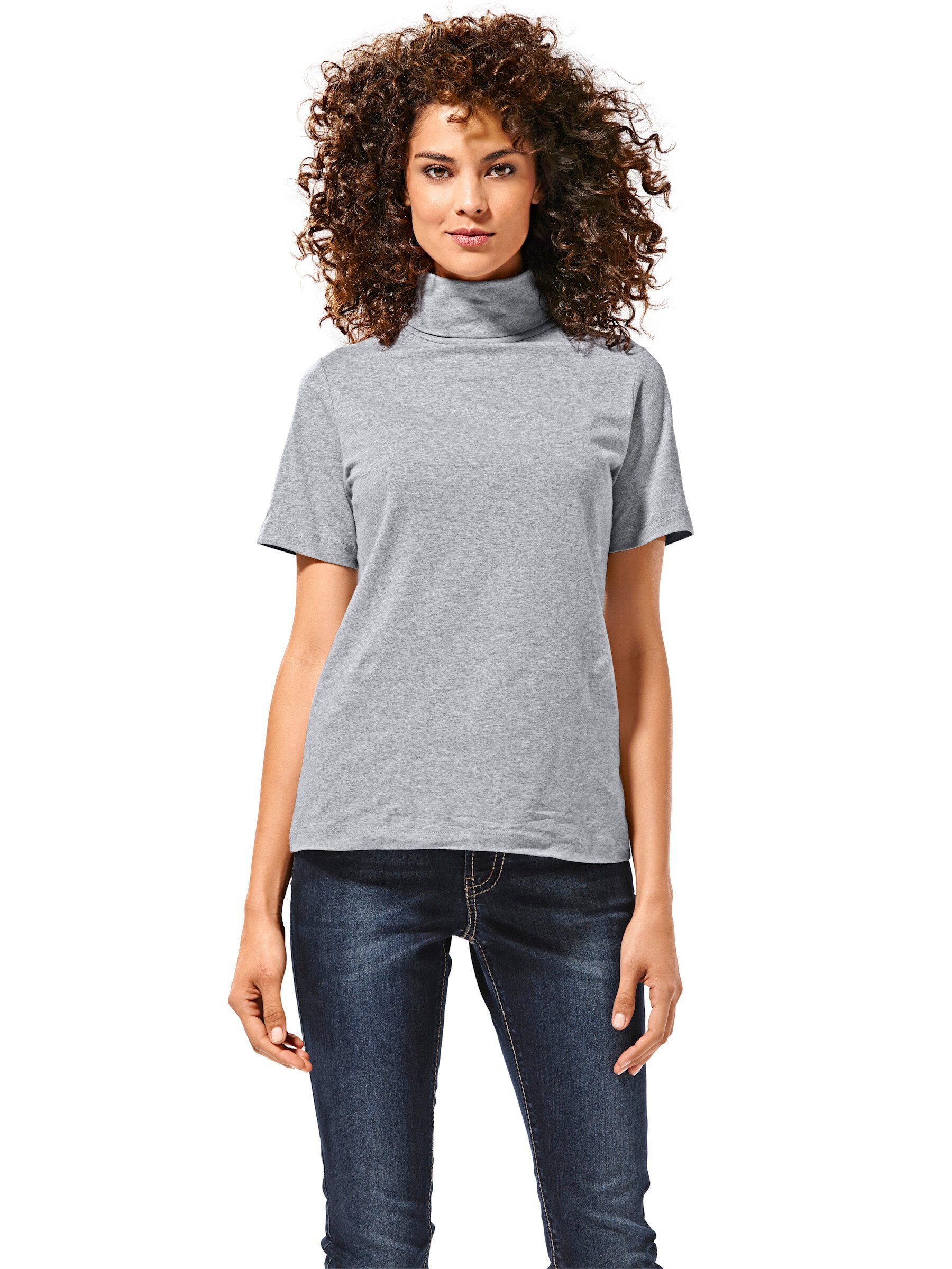 T-Shirt Rollkragen-Shirt