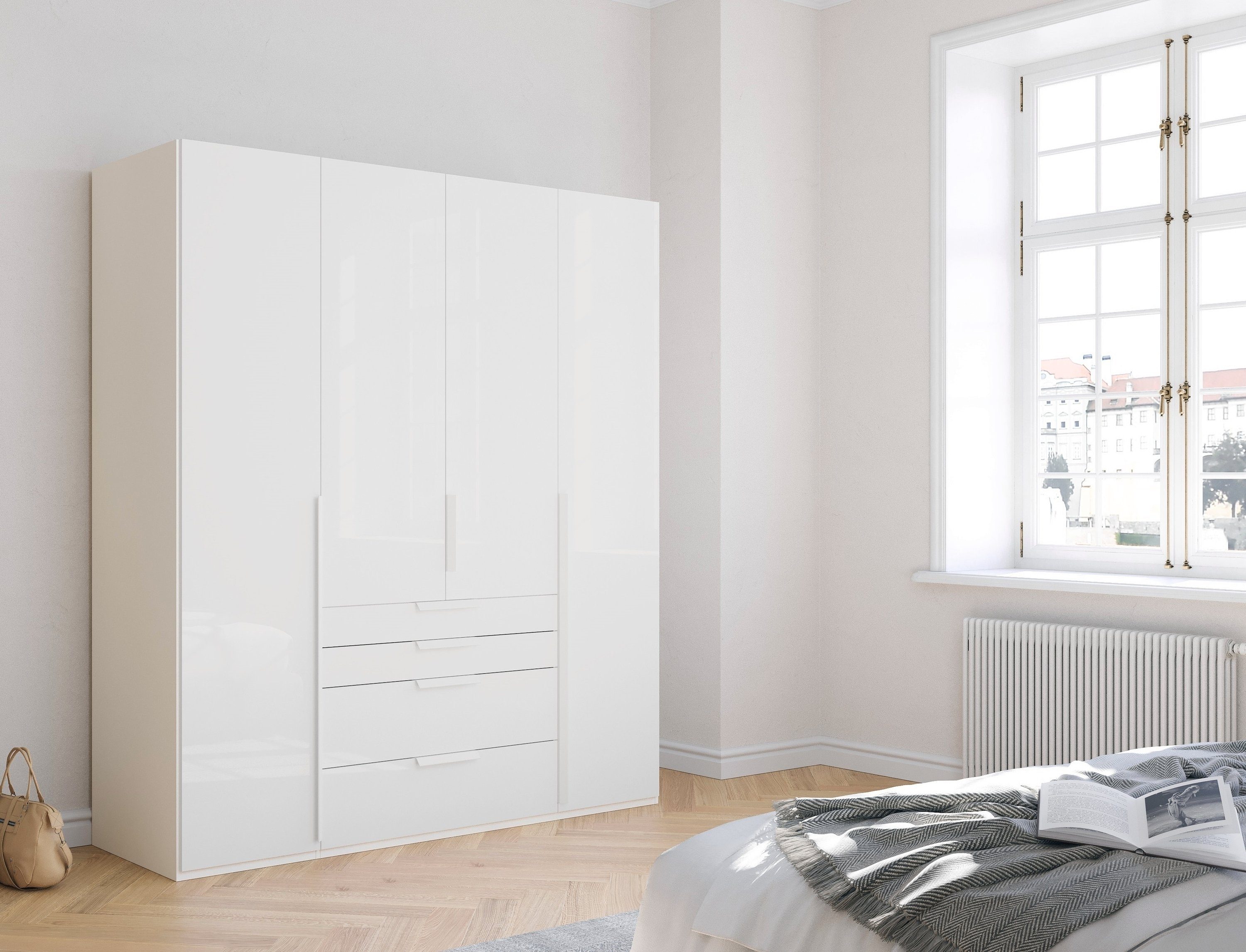 rauch Drehtürenschrank "Purisma", mit Glasfront, Schubladen und umfangreich günstig online kaufen