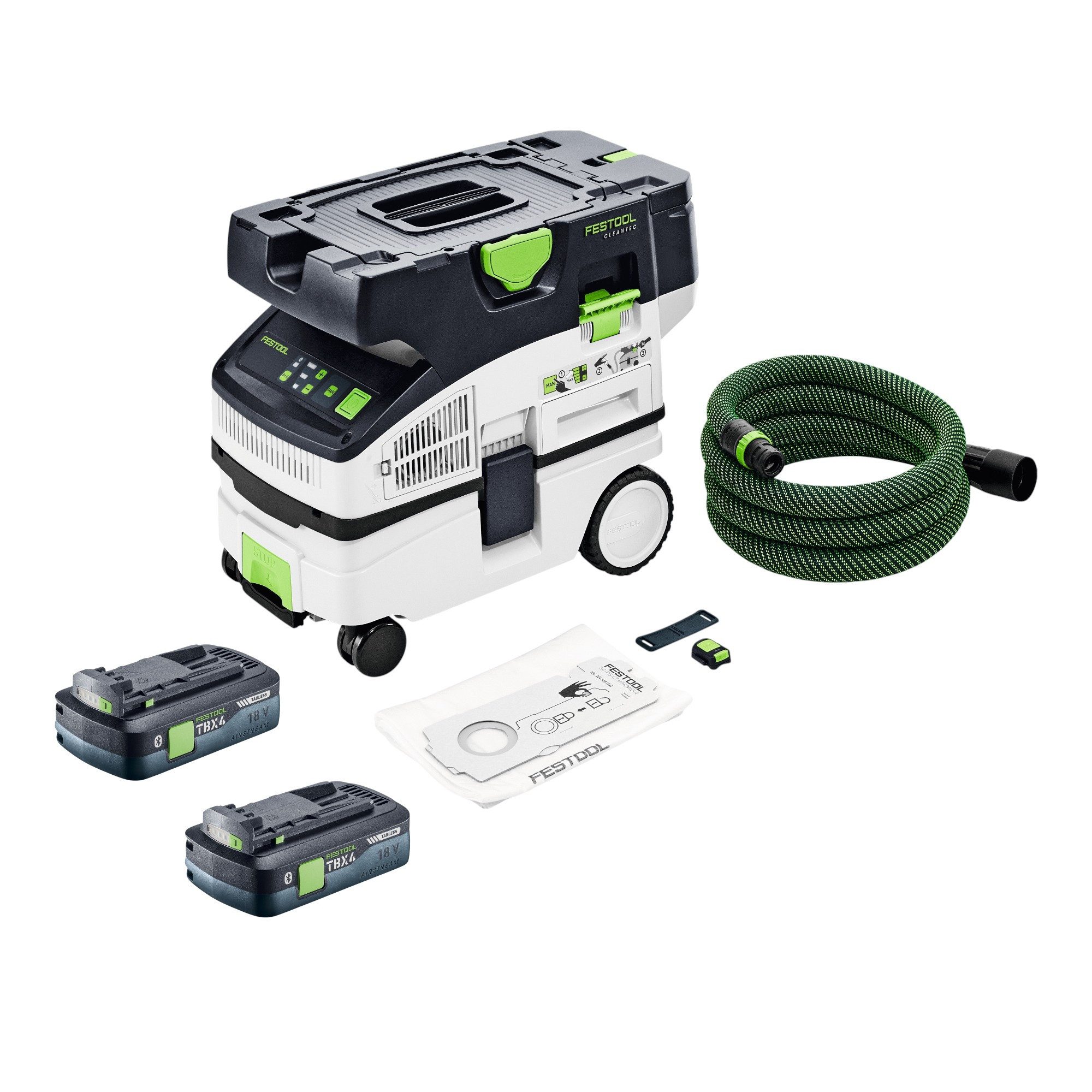 FESTOOL Akku-Handstaubsauger CTLC MINI I-Basic 36 V Staubklasse L + 2x Akku 4,0 Ah