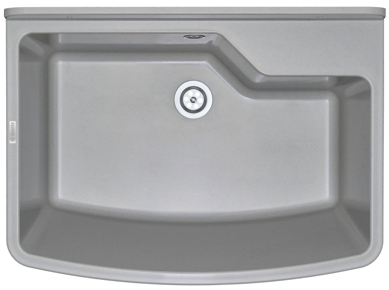 Deante Waschbecken Ausgussbecken, 1-Becken - für Wandmontage, Grau