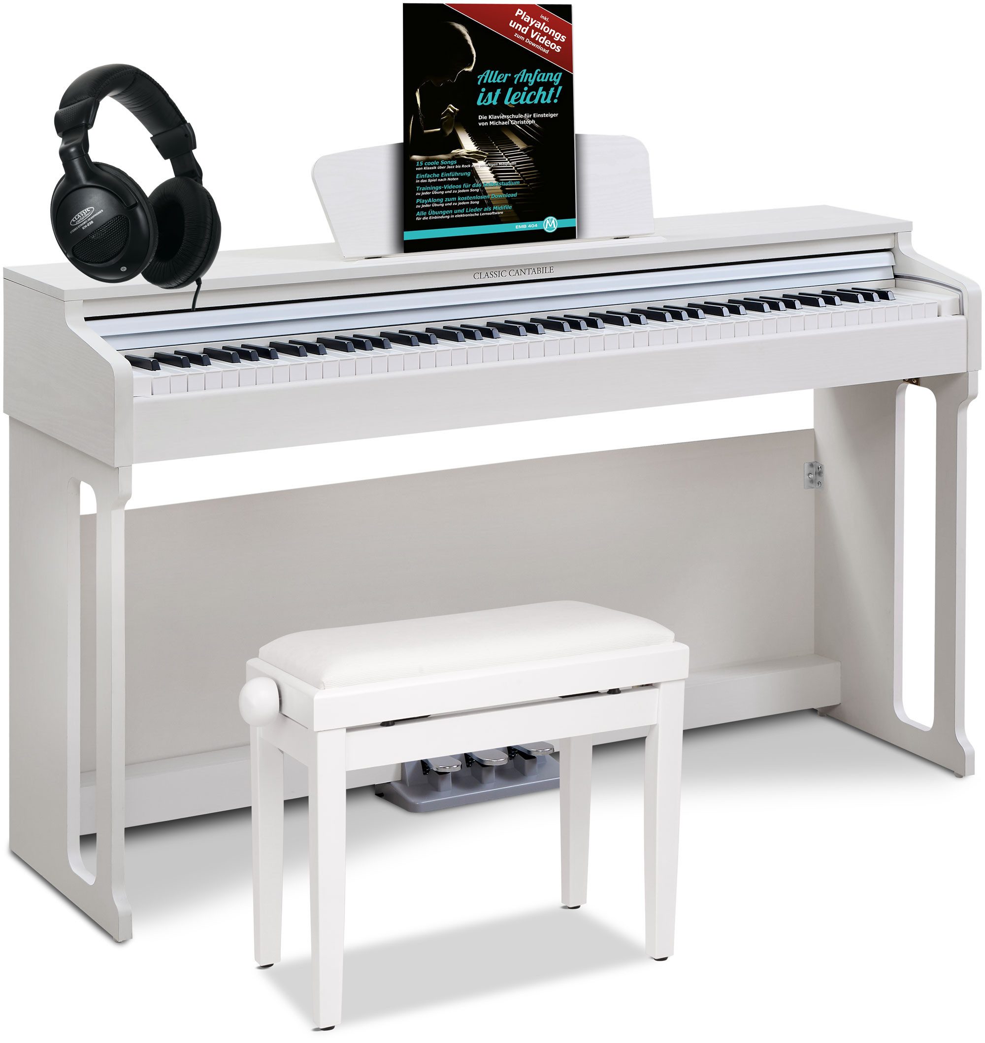 Digitalpiano DP-220 E-Piano Set - 88 gewichtete Tasten mit Hammermechanik