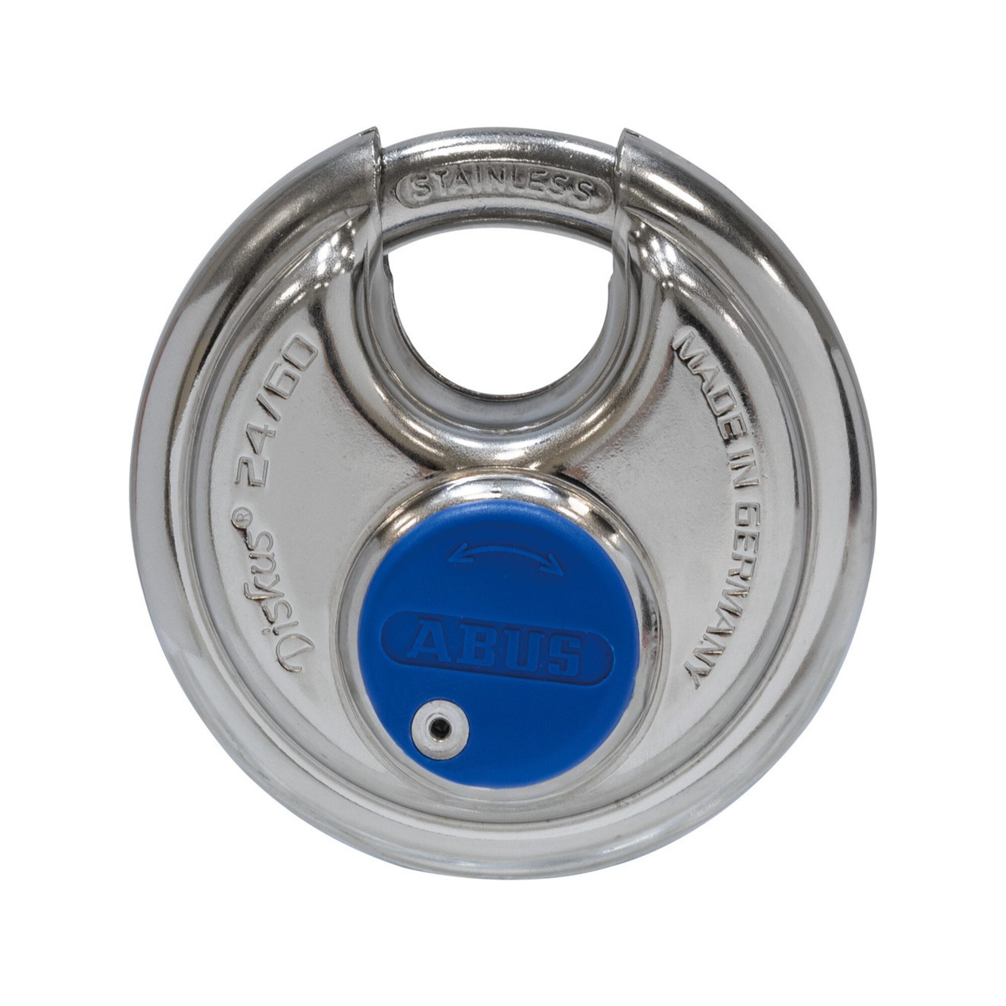 ABUS Vorhängeschloss Zylindervorhangschloss 24IB/60 Schlosskörper-B.60mm VA versch.-schl.AB