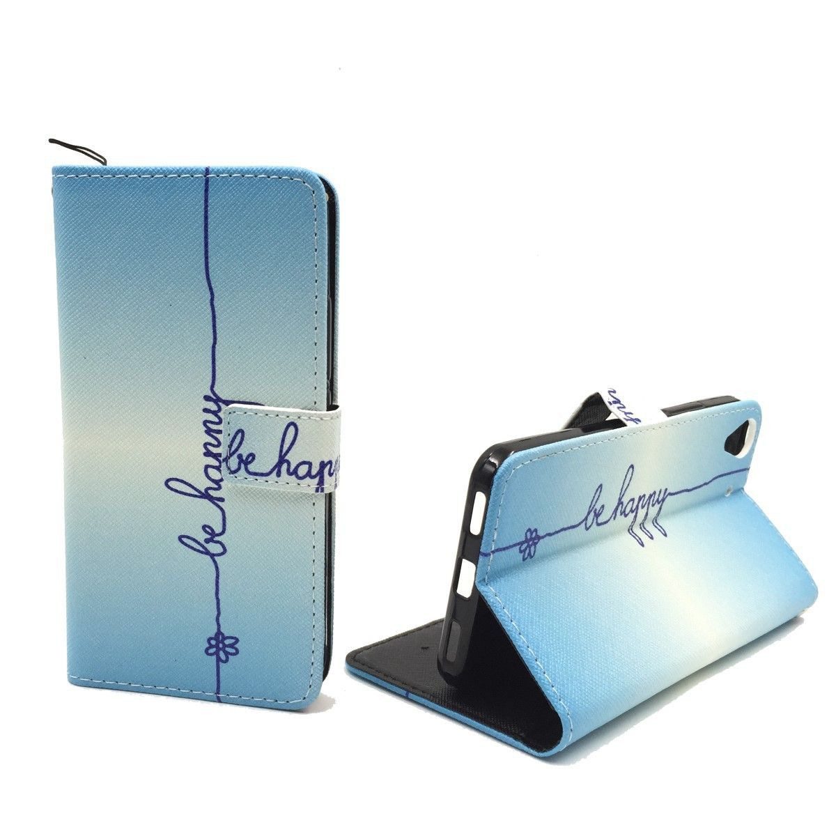 König Design Handyhülle Huawei Y6, Huawei Y6 Handyhülle Bookcover Blau
