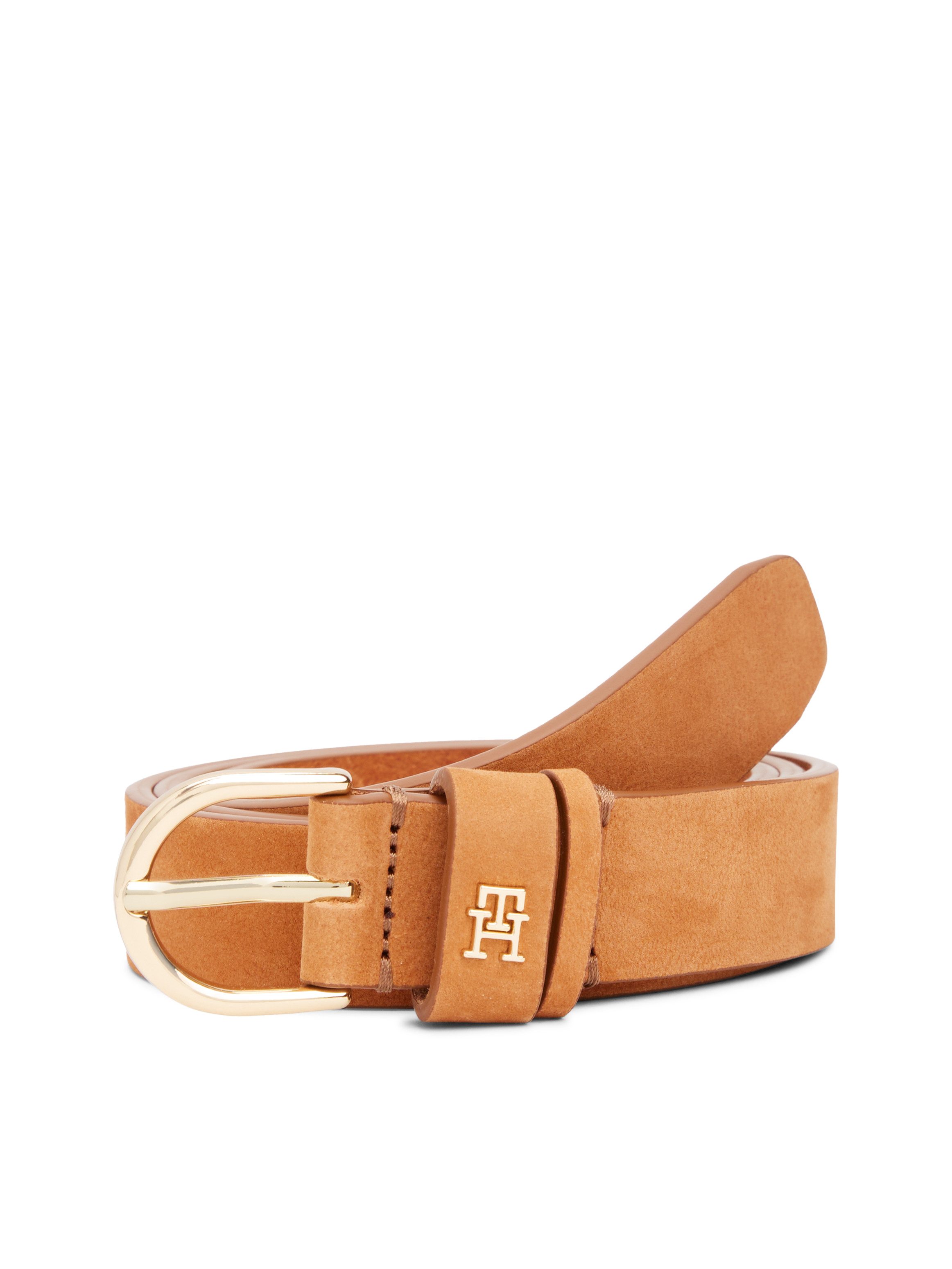 Tommy Hilfiger Ledergürtel ESSENTIAL EFFORTLESS 2.5 cm breit NUBUCK Größenverstellbar