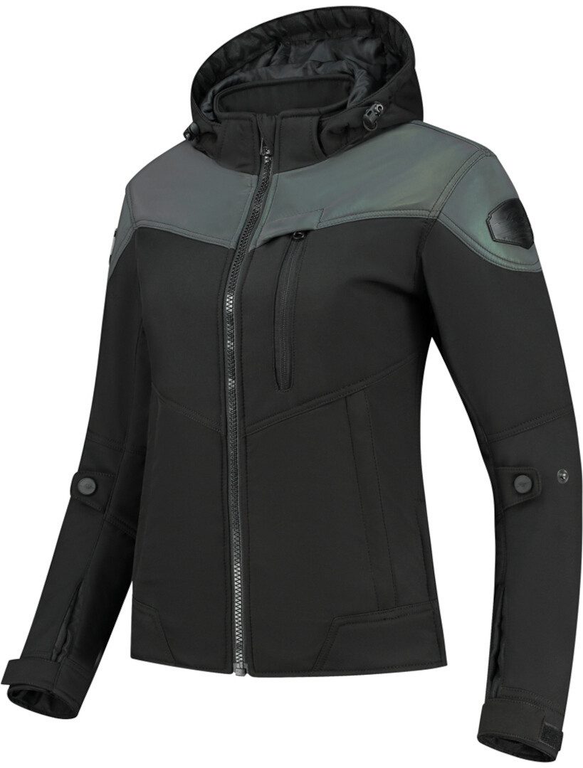 Rusty Stitches Motorradjacke Ann Damen Motorrad Textiljacke herausnehmbares