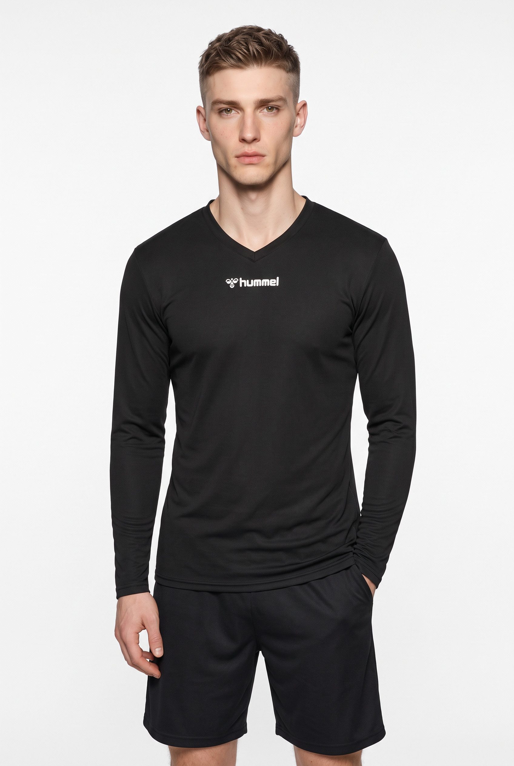 hummel Trainingsshirt HMLBL ESSENTIAL TEE L/S reguläre Passform, langärmlig, atmungsaktiv, schnell trocknend